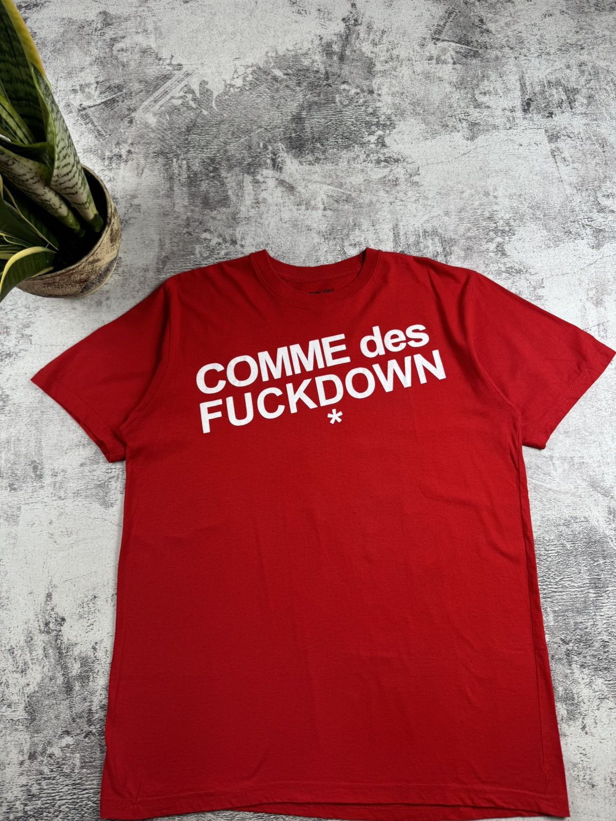 Comme Des Fuck Down Comme Des Fuckdown Men’s XLarge Red Logo Hip Hop Rap Cotton T Shirt Tee Jersey Size US XL / EU 56 / 4 - 5 Thumbnail