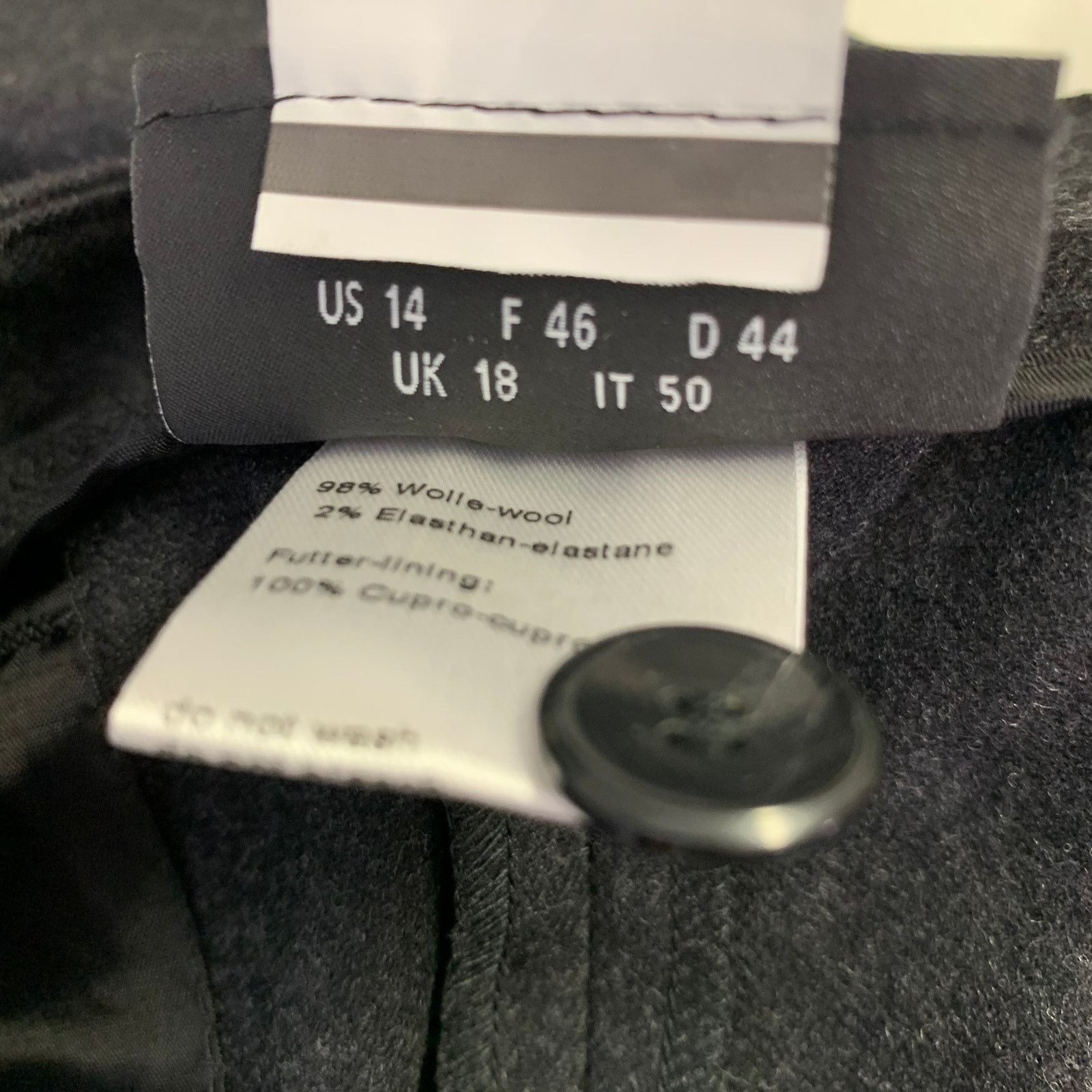 Akris Grey Charcoal Wool Blend Heather Flat Front Dress Pants Size 36" / US 14 / IT 50 - 4 Thumbnail