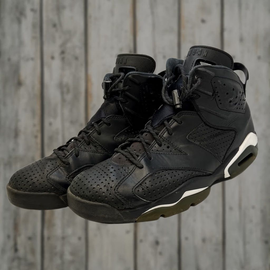 Nike Nike Air Jordan 6 Retro Black Cat 2016 Mens High Top Size 11 Black White 384664-020 Sneaker Athletic Retro Size US 10 / EU 43 - 1 Thumbnail