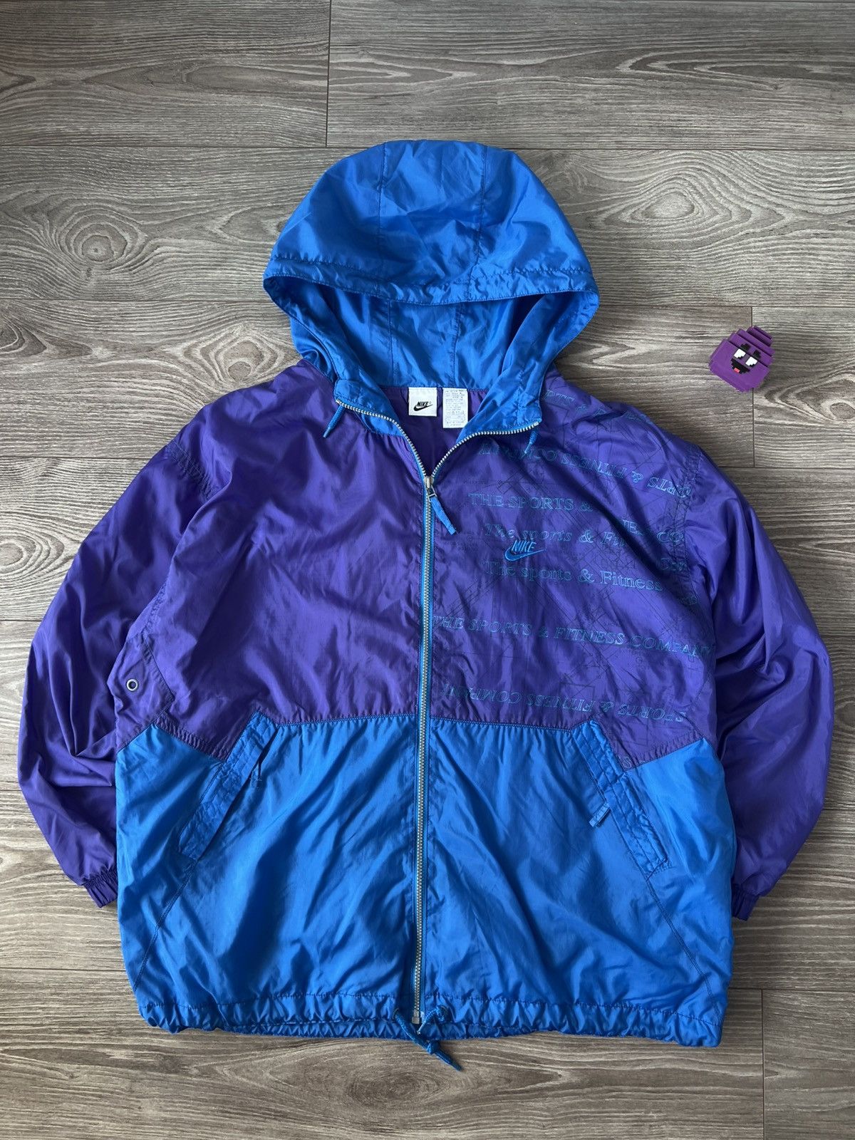 Nike ‼️VINTAGE NIKE 80s BIG LOGO ARCHIVAL WINDBREAKER JACKET‼️ Size US XL / EU 56 / 4 - 3 Thumbnail