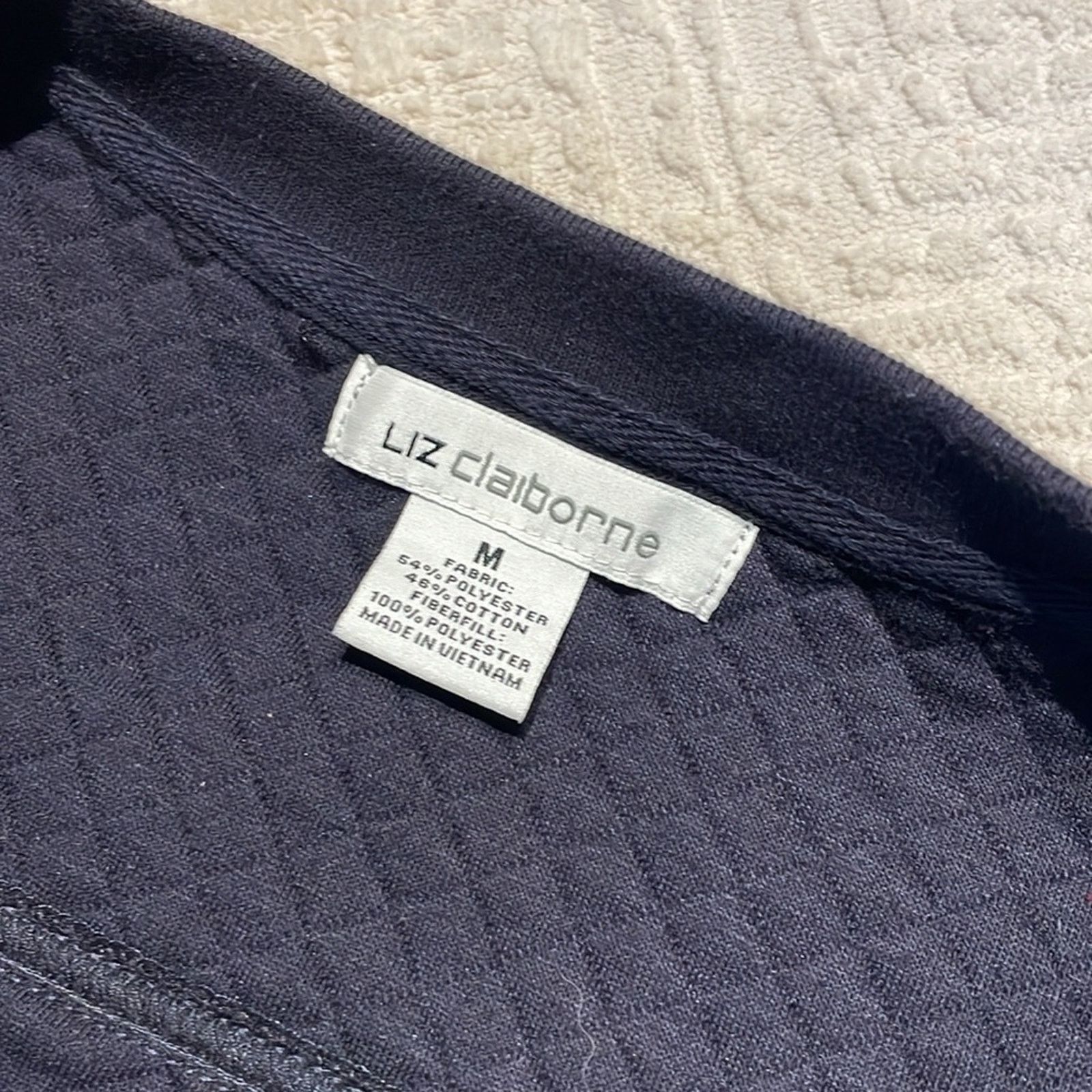 Liz Claiborne Liz Claiborne W’s M Quilted Snap Jacket / cardigan Navy blue Size M / US 6-8 / IT 42-44 - 4 Thumbnail