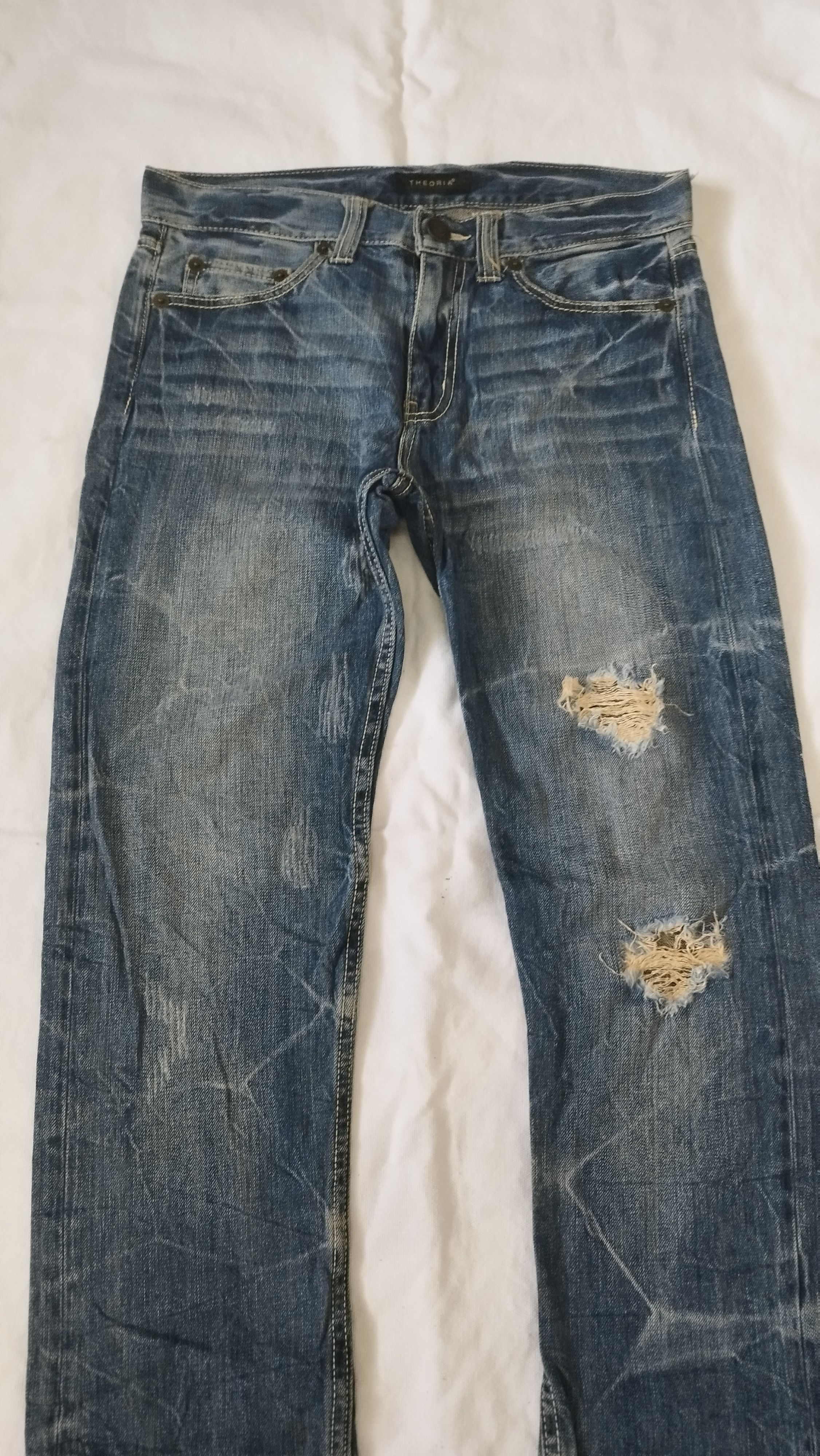 Japanese Brand THEORIA distressed punk design Size US 32 / EU 48 - 2 Thumbnail