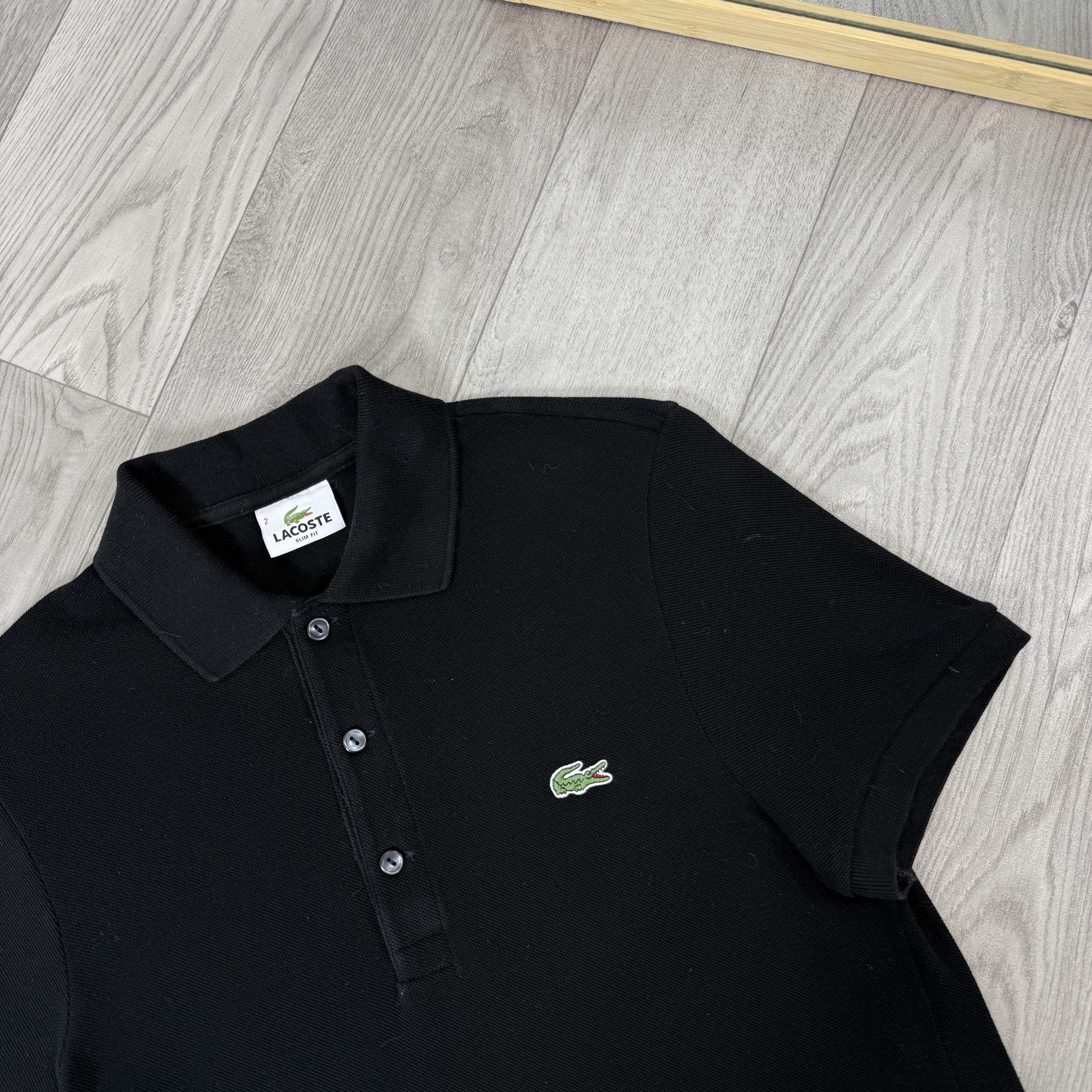 Lacoste Vintage Lacoste Black Polo Tee Shirt Women's Size M / US 6-8 / IT 42-44 - 6 Thumbnail
