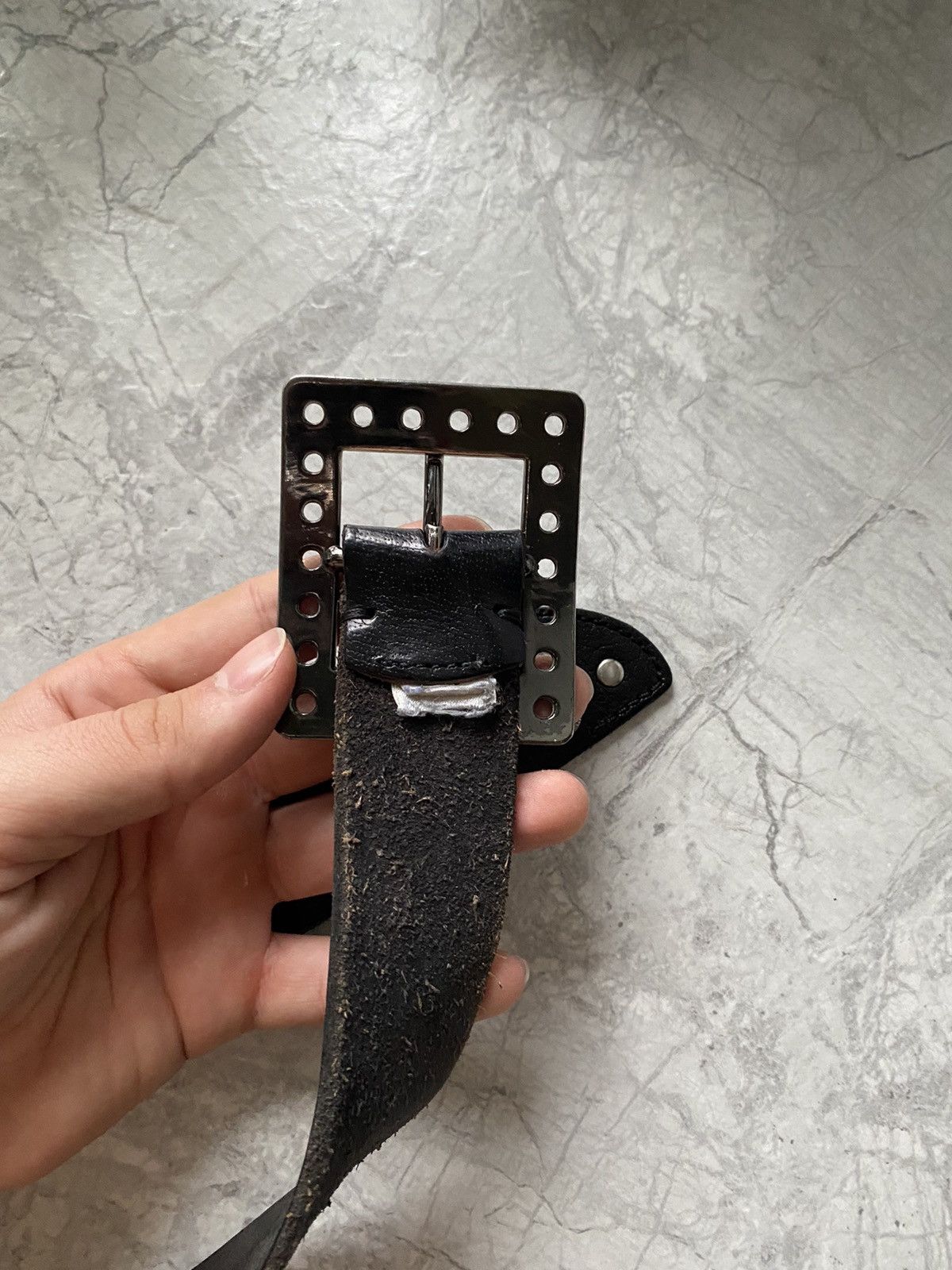 Diesel Vintage Diesel Leather Y2K Japanese Belt Rare Avan-Garde Size ONE SIZE - 4 Thumbnail