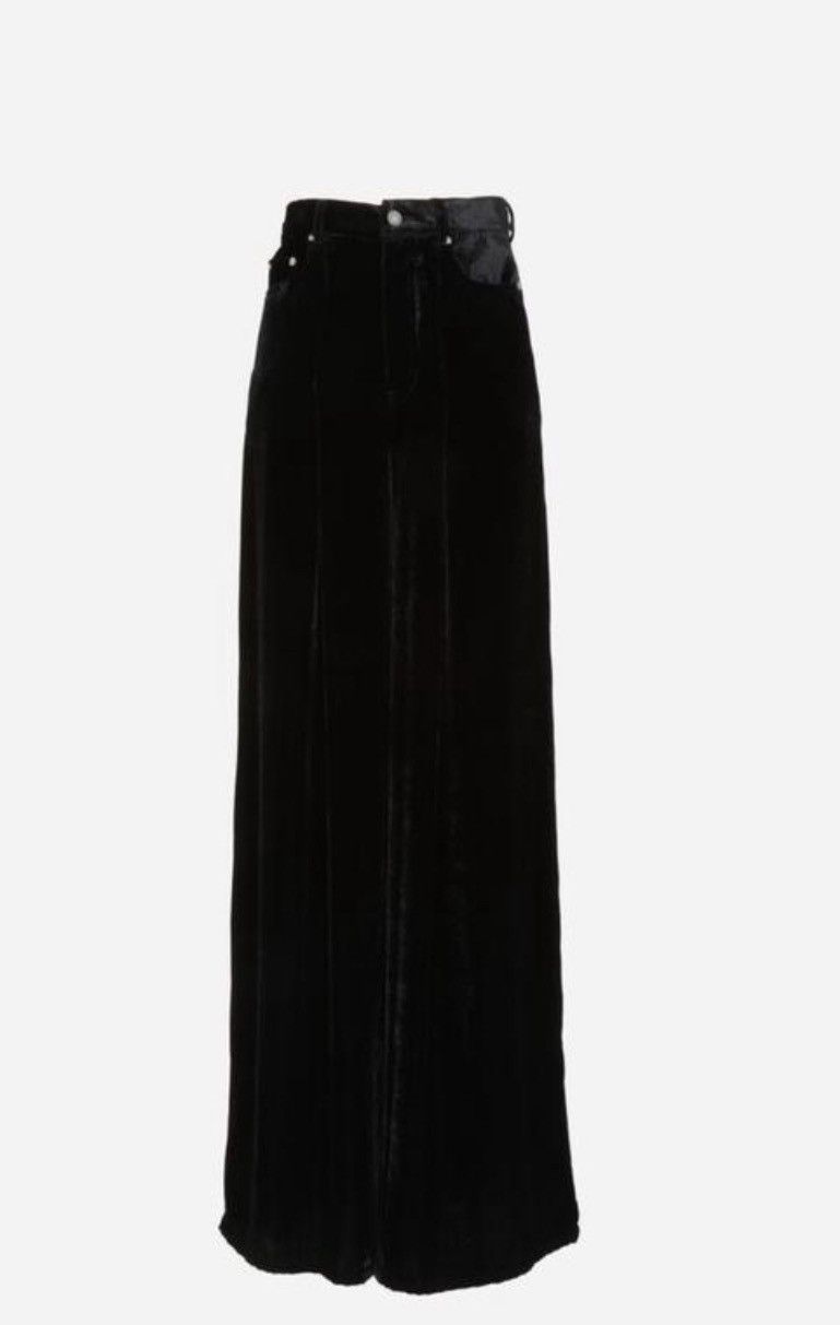Saint Laurent Paris o1bcso1str0924 Pleated Extreme Flare Pants in Black Size US 34 / EU 50 - 1 Preview