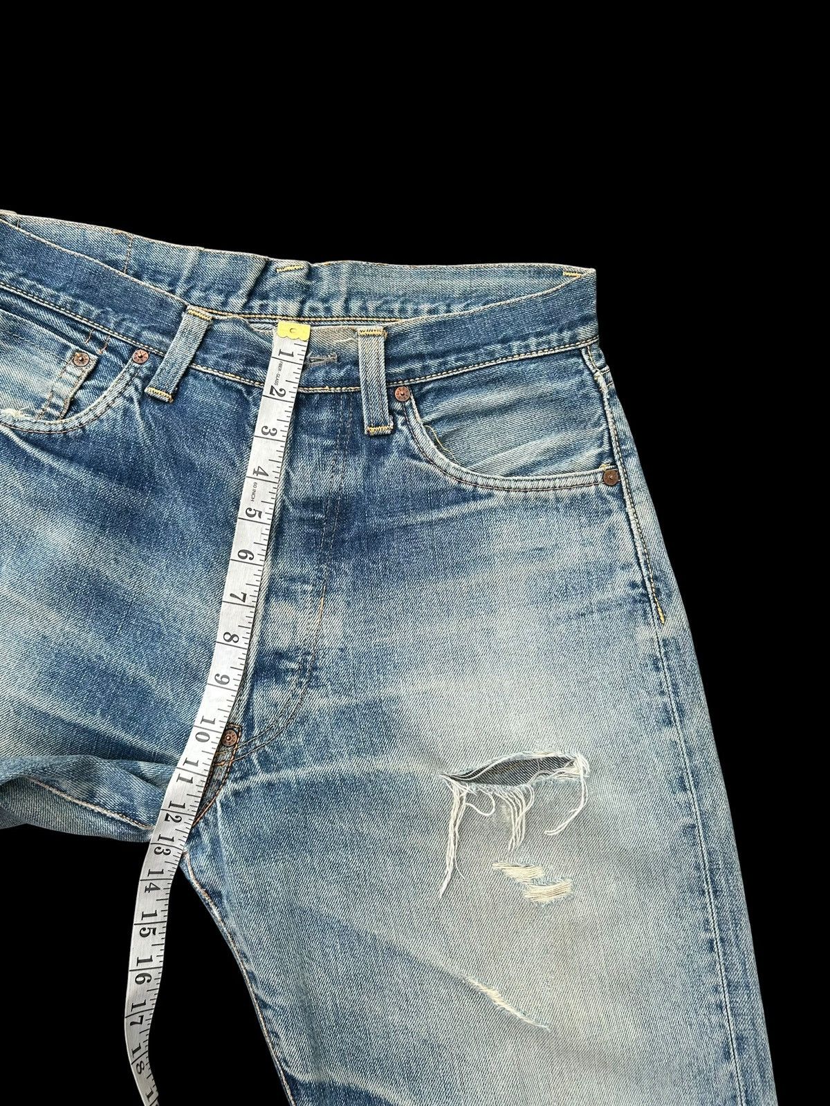 Kapital Vintage Evis Selvedge Distressed Denim Jeans Size US 32 / EU 48 - 20 Thumbnail