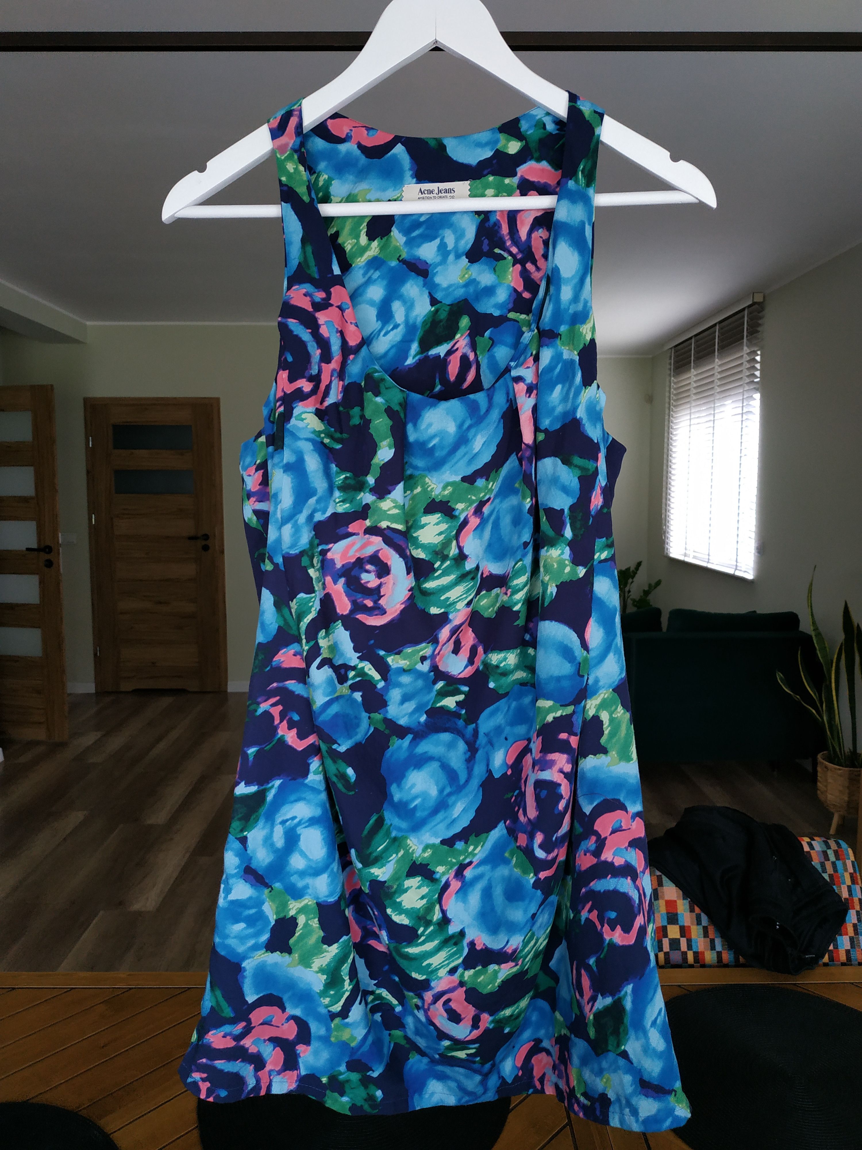 Acne Studios × Designer Acne Big Flower Print Women's Mini Dress, s. 36 (SMALL) Size S / US 4 / IT 40 - 1 Thumbnail