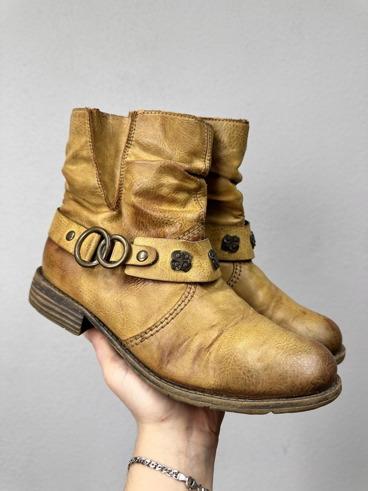 A.S.98 Vintage Leather Boots AS 98 Style Kapital Vibe Rick Owens Size US 8 / IT 38 - 1 Thumbnail