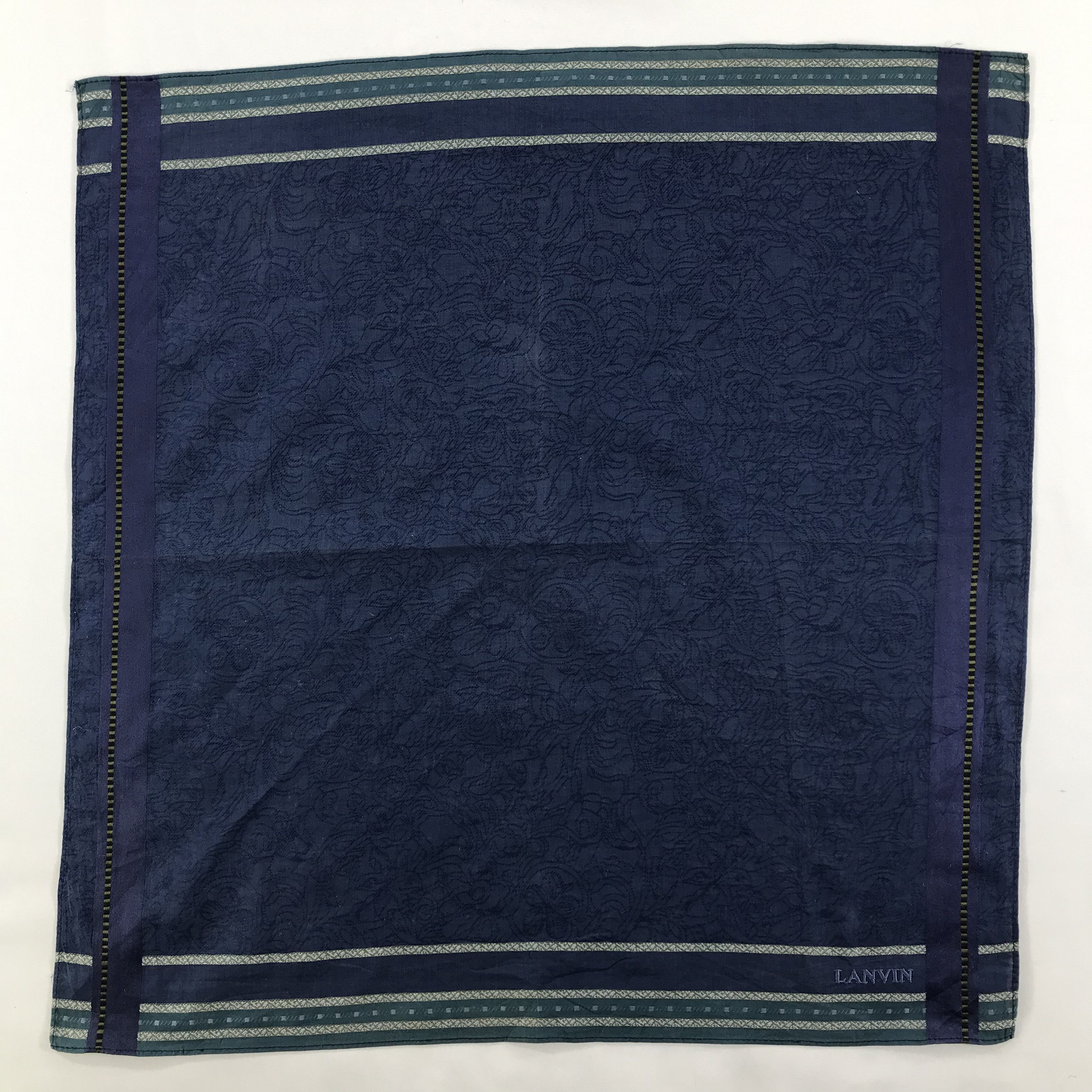 Lanvin × Vintage Lanvin Bandana / Handkerchief / Neckerchief -S1222 Size ONE SIZE - 1 Thumbnail