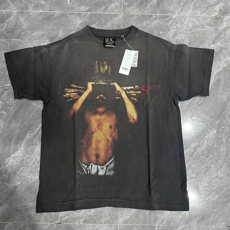 Saint Michael Saint Michael Black washed 2PAC godfather makes old short s Size US S / EU 44-46 / 1 - 1 Thumbnail