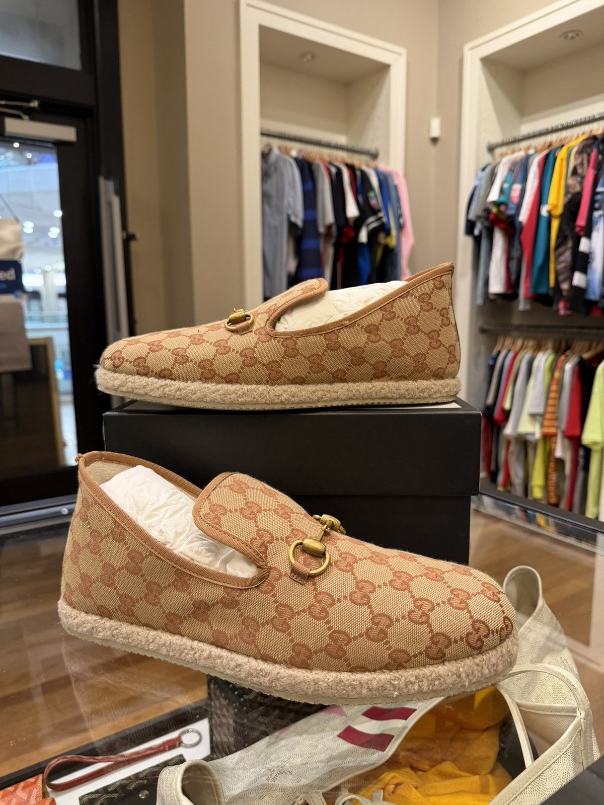Gucci Gucci Fria GG Canvas Horsebit Espadrilles Size US 9 / EU 42 - 1 Thumbnail