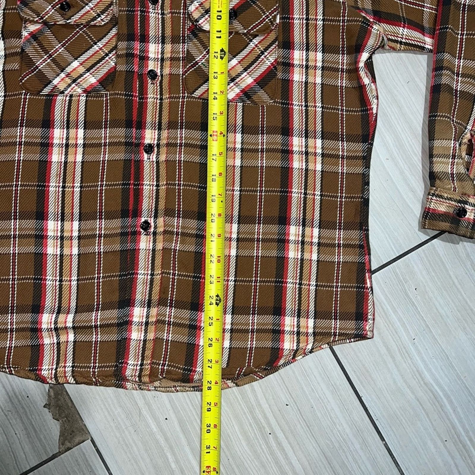FiveBrother Five Brother 100% Cotton Distressed Button-Up Shirt Size US L / EU 52-54 / 3 - 6 Thumbnail