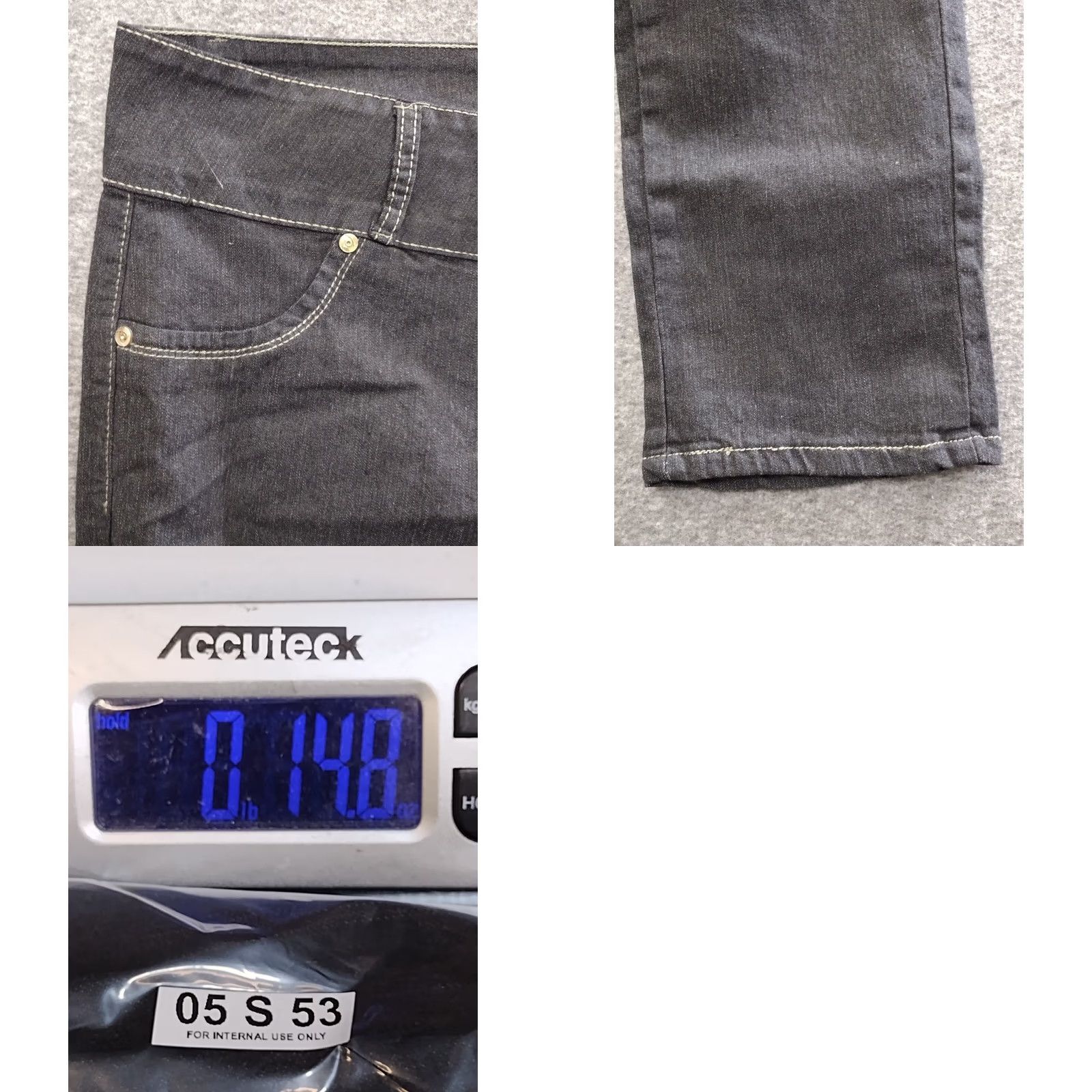 Vintage Unbranded Women's Dark Wash Skinny Jeans 3 Button Plus Size 21/22 Denim Cotton Blend Slim Stretch Cotton Blend City Theme Size 42" / US 20 - 8 Thumbnail