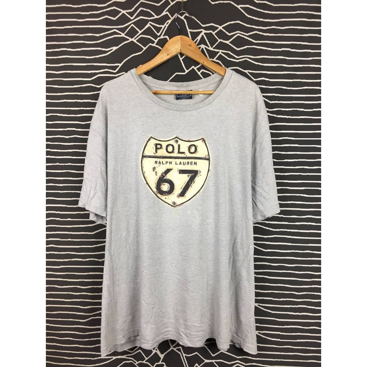 Ralph Lauren Vtg Polo Sport Sportsman Ralph Lauren Route 67 Sign Tee Size US XXL / EU 58 / 5 - 1 Thumbnail