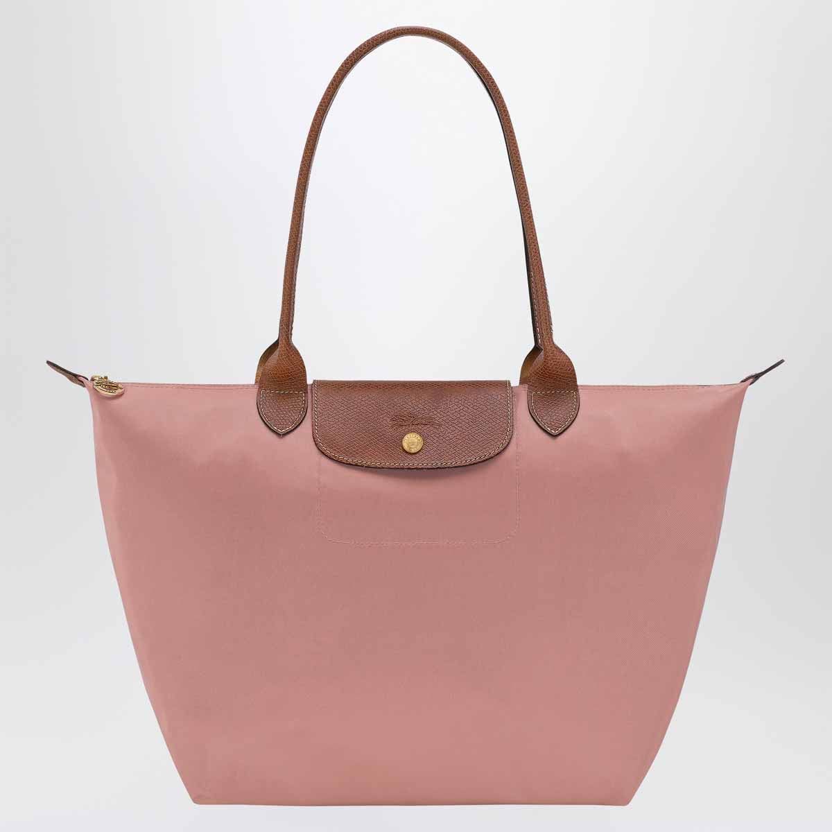 Longchamp Pink Le Pliage Original L Bag, Women's