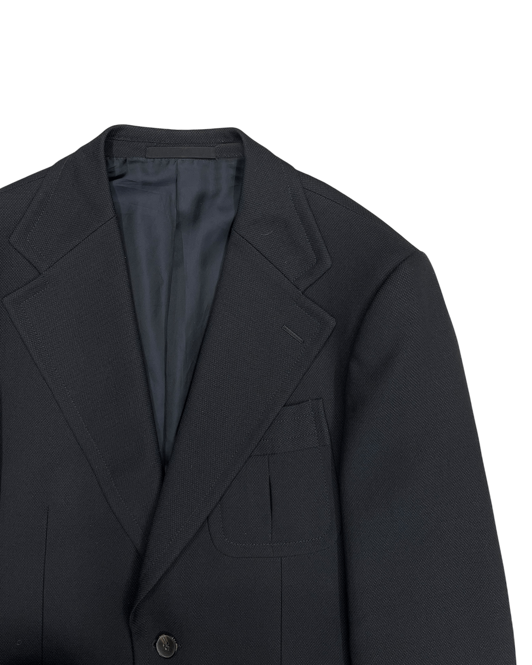 Gucci Gucci by Tom Ford Silk Blend Two-Button Blazer Black Size 46R - 6 Thumbnail