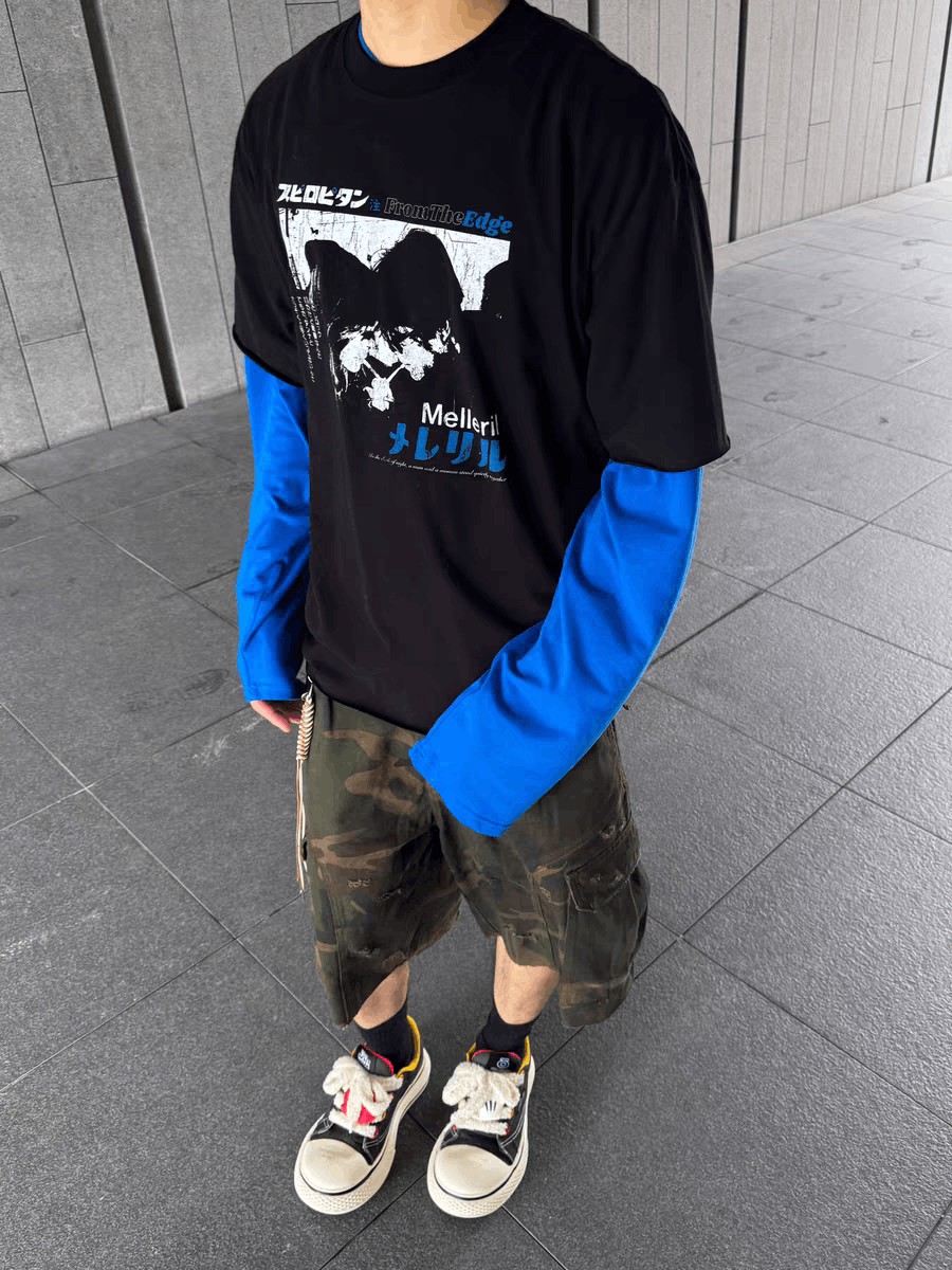 Designer × Japanese Brand × Vintage Utility washed faded loose baggy hiphop cargo stain shorts Size US 30 / EU 46 - 10 Thumbnail