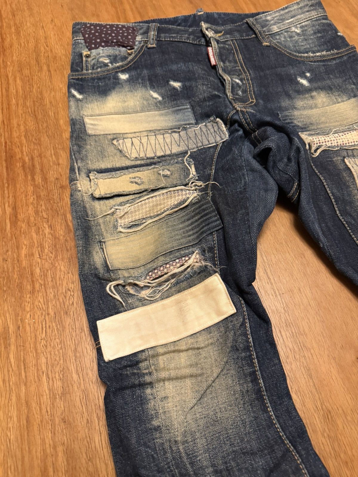 Dsquared2 Dsquared cropped denim, jean Japanese distressing Size US 31 - 3 Thumbnail