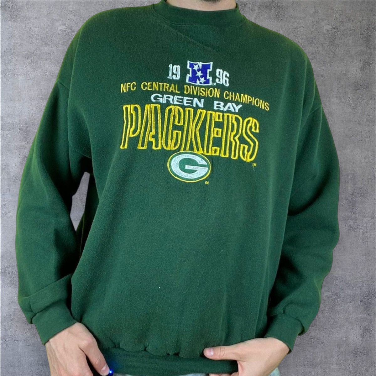 Logo 7 × Vintage Vintage Green Bay Packers Sweatshirt Size US XL / EU 56 / 4 - 2 Thumbnail