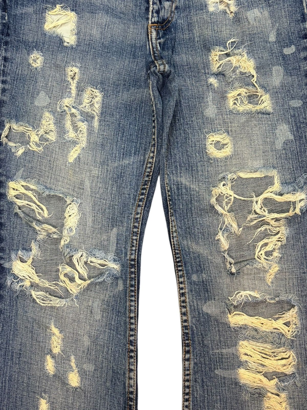 Tornado Mart Vintage Tornado Mart Ripped Distress Flare Jeans Size 32" / US 10 / IT 46 - 3 Thumbnail