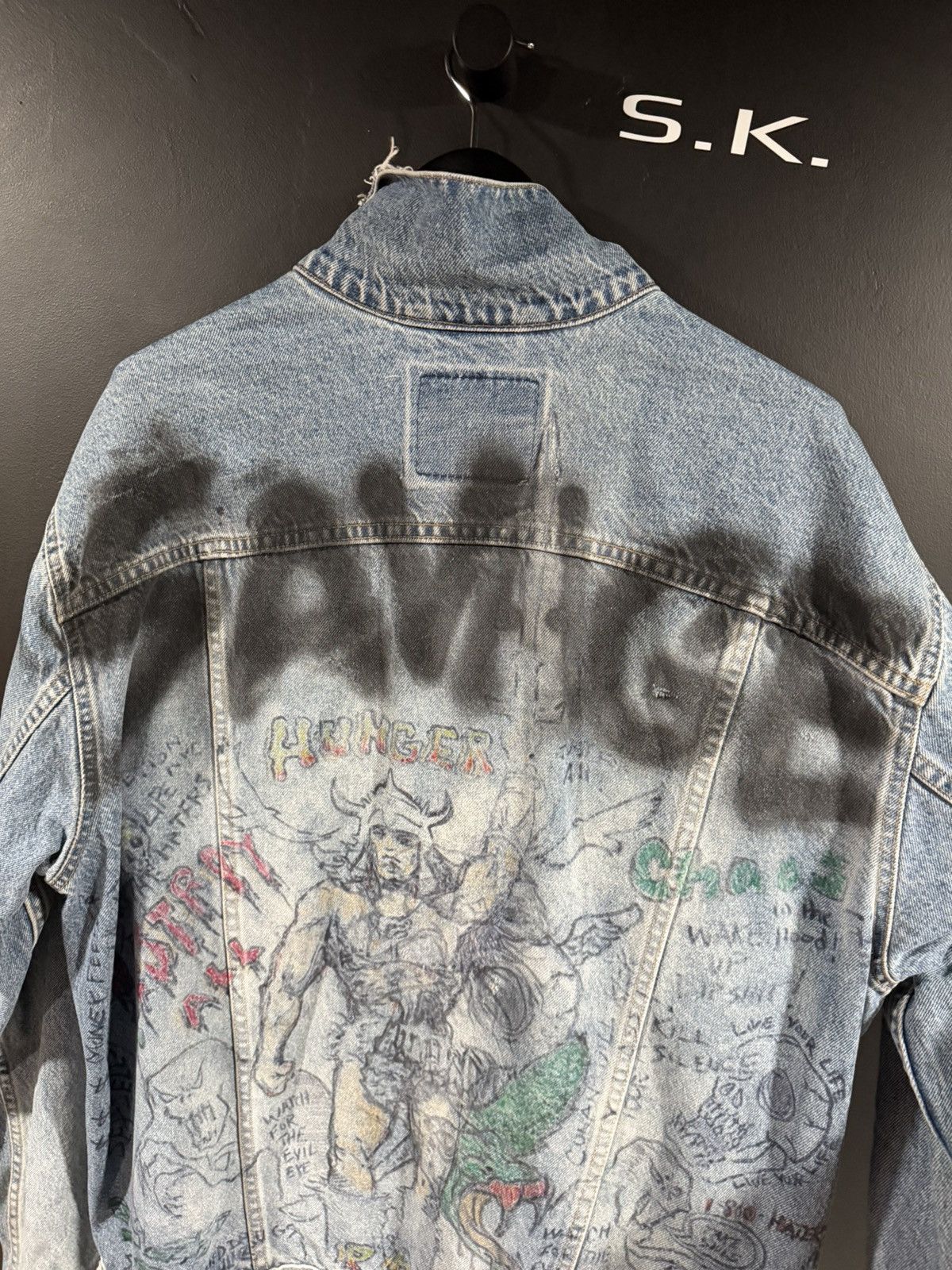 Vintage 1990s Vintage Levi’s Art Punk Grunge Distressed Jacket XXL Size US XXL / EU 58 / 5 - 12 Thumbnail