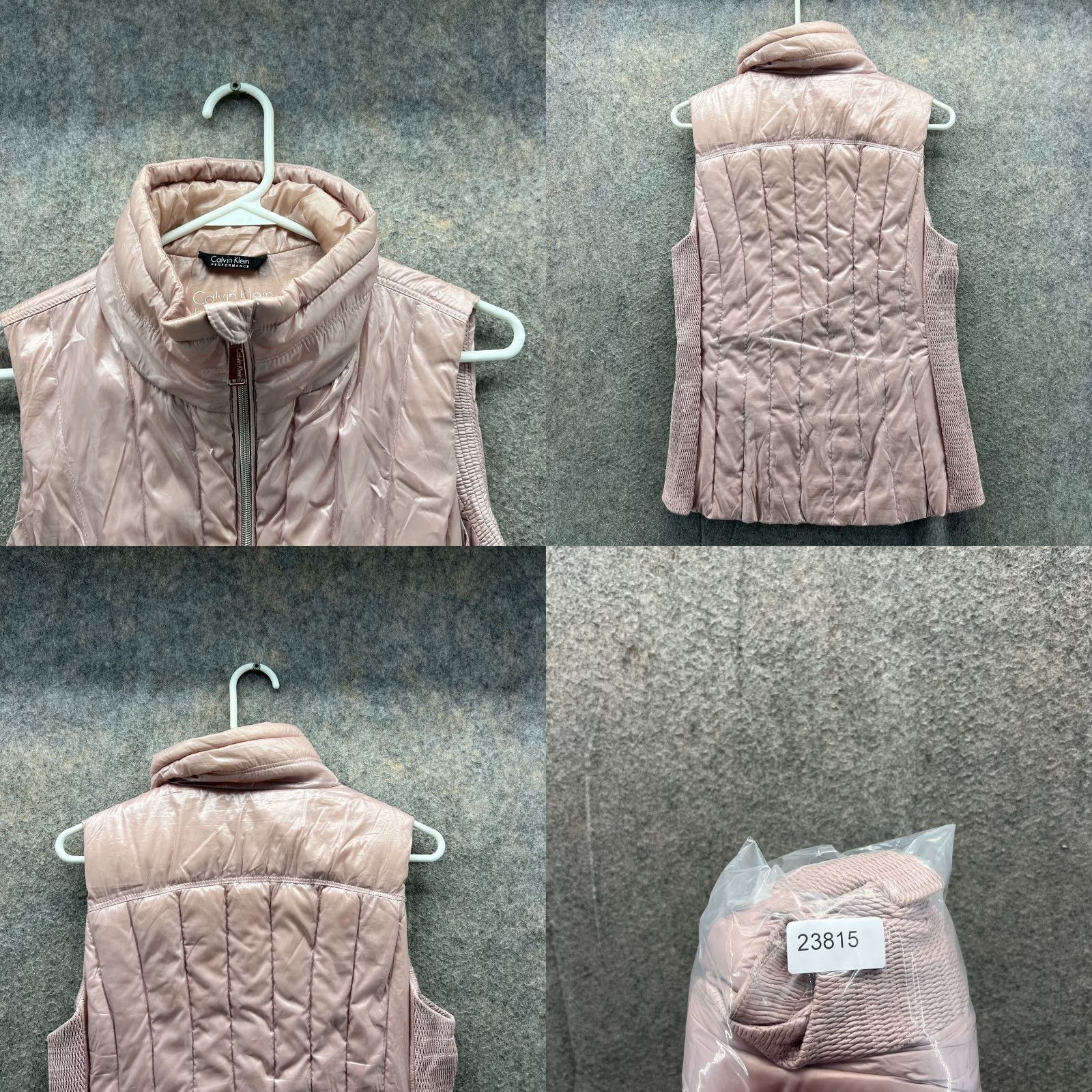 Calvin Klein Calvin Klein Vest Women Medium Pink Full Zip Puffer Down Jacket Size M / US 6-8 / IT 42-44 - 8 Thumbnail