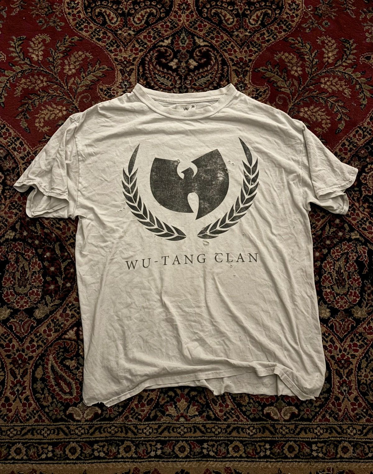 Rap Tees × Vintage WU TANG CLAN TRASHED TEE Size US XL / EU 56 / 4 - 1 Thumbnail