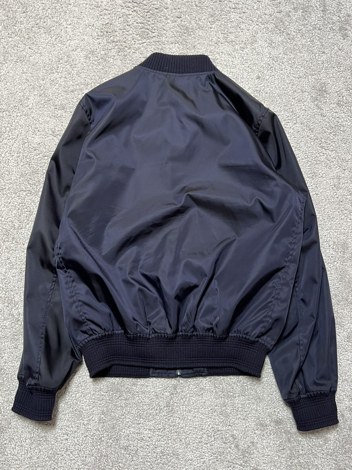 Prada Prada Triangle Logo Blue Nylon Bomber Size M Size US M / EU 48-50 / 2 - 7 Thumbnail