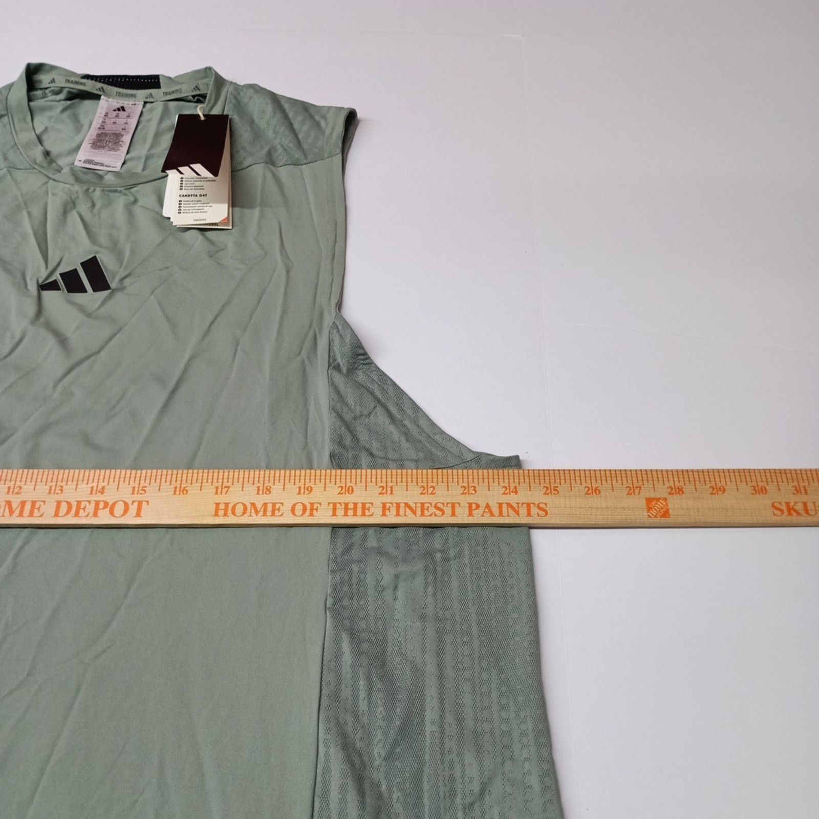 Adidas Adidas Men's Size 2XL D4T Training Tank Top Silver Green Size US XXL / EU 58 / 5 - 5 Thumbnail