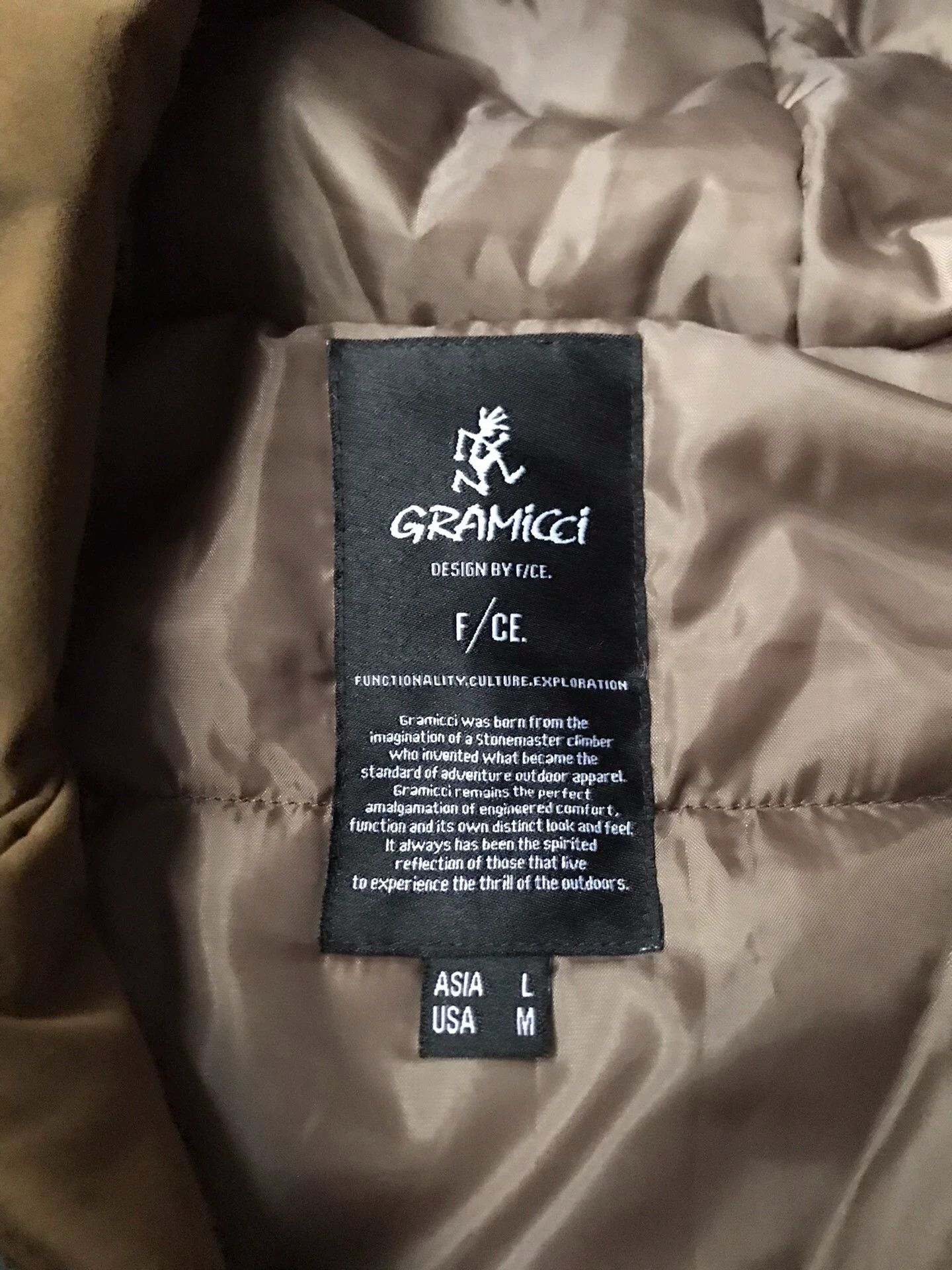 Gramicci Gramicci x F/CE Khaki Waterproof Hooded Relaxed Puffer L Size US L / EU 52-54 / 3 - 4 Thumbnail