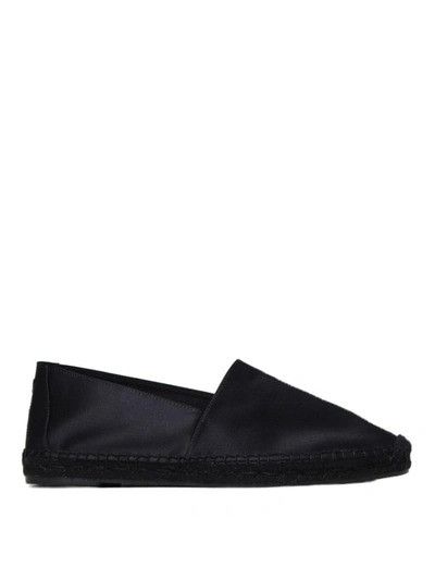 Saint Laurent Paris o1s1wg111224 Espadrillas 00 Crepe in Nero Size US 10 / EU 43 - 1 Thumbnail