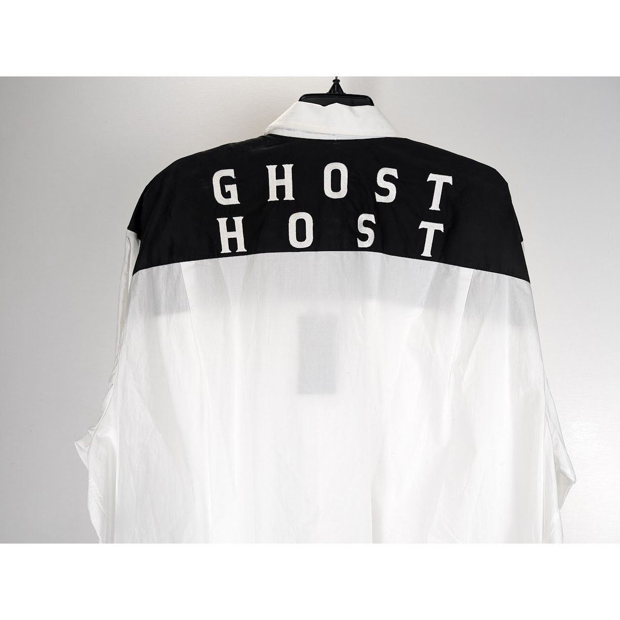 Raf Simons o1rshd1 Americano Bicolor Shirt With Embroidery White/Black Size US L / EU 52-54 / 3 - 14 Thumbnail