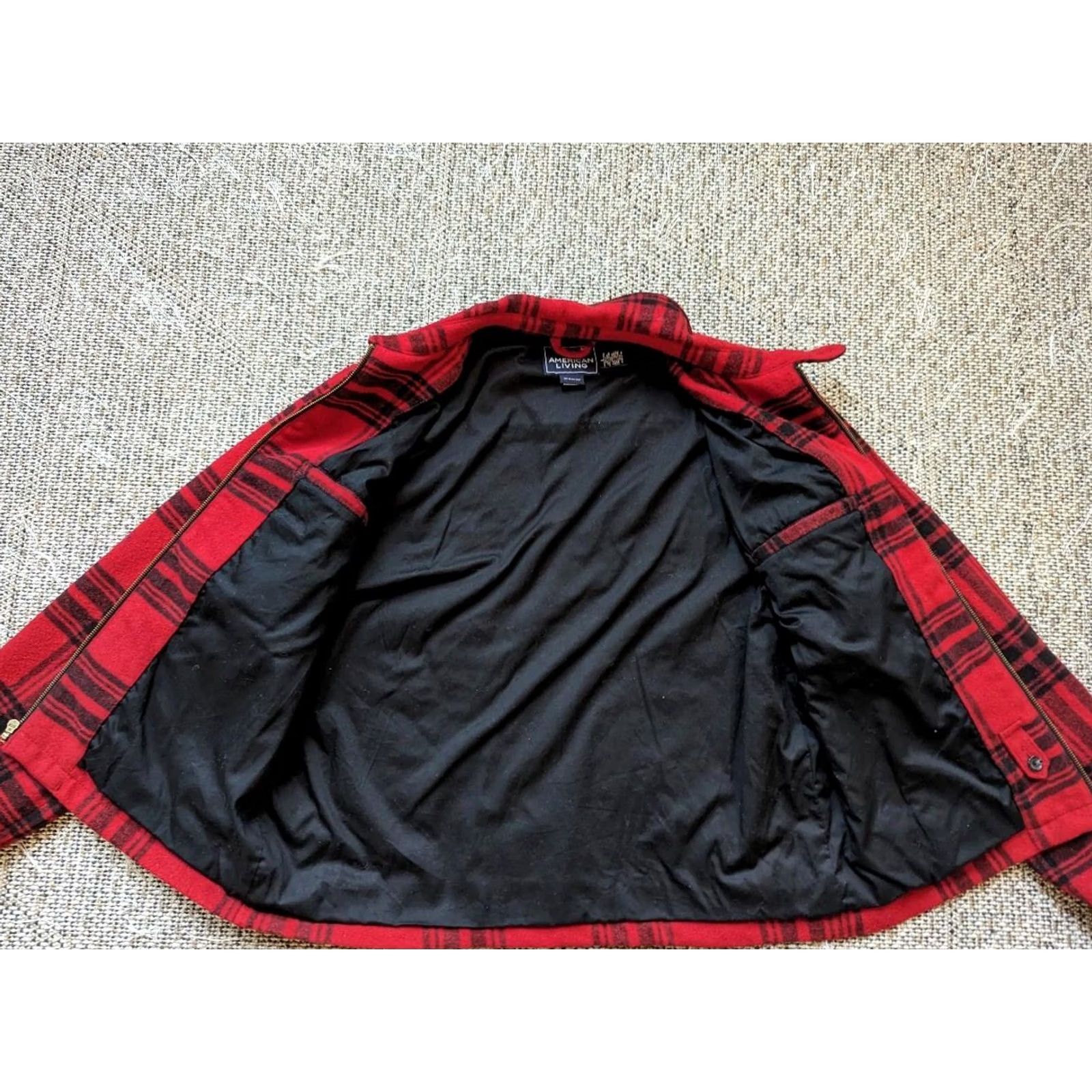 Vintage VINTAGE American Living by Ralph Lauren Buffalo Plaid Jacket Wool Wool Blend Coat Men L Red Buffalo Plaid Hunting Jacket Size US L / EU 52-54 / 3 - 6 Thumbnail