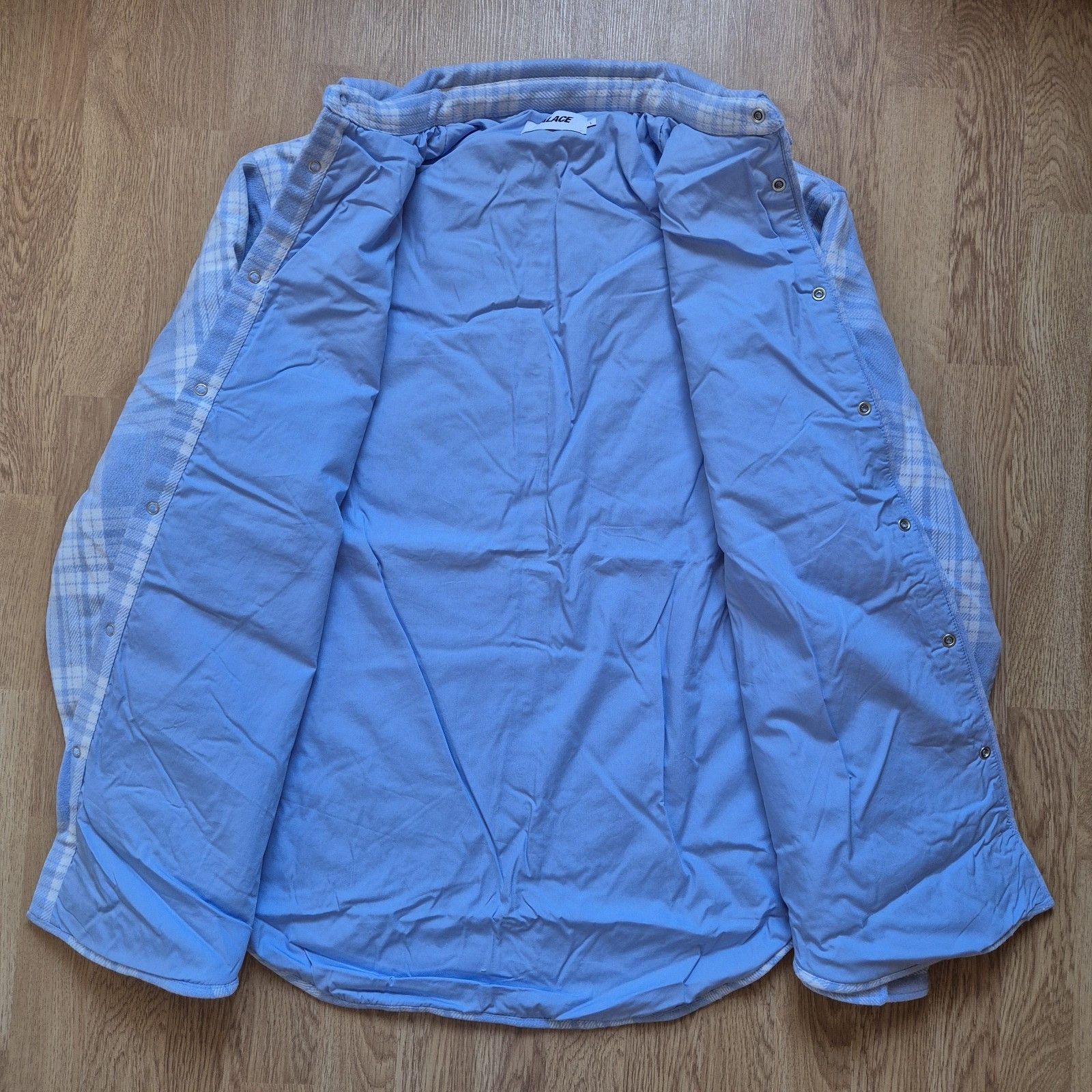 Palace Palace Check Insulated Check Shirt Faint Blue Large New FW24 Size US L / EU 52-54 / 3 - 2 Thumbnail