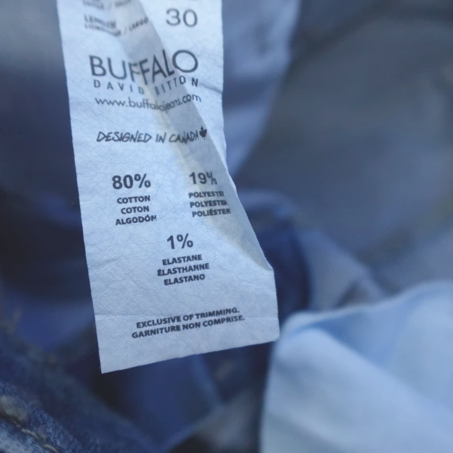 Buffalo David Bitton Buffalo David Bitton Jeans Driven Relaxed Straight Men 32x30 Blue Denim 5-Pocket Baggy Stretch Modern Casual Mens Straight Jeans Size US 34 / EU 50 - 5 Thumbnail