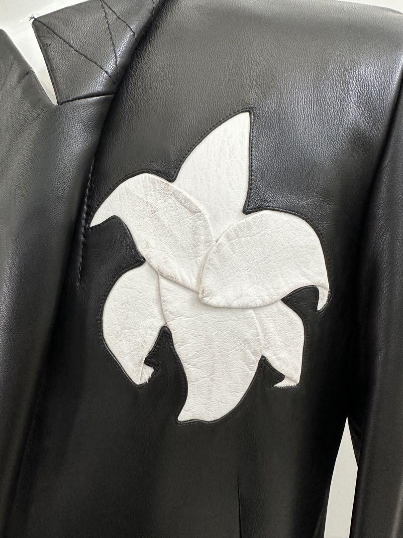 Yohji Yamamoto POUR HOMME 03aw Pimp era flower patched leather jacket Size US L / EU 52-54 / 3 - 4 Thumbnail