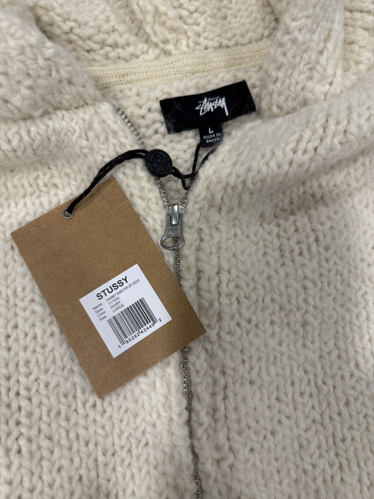 Stussy Stussy Chunky Knit Zip Hoodie Size US L / EU 52-54 / 3 - 4 Thumbnail