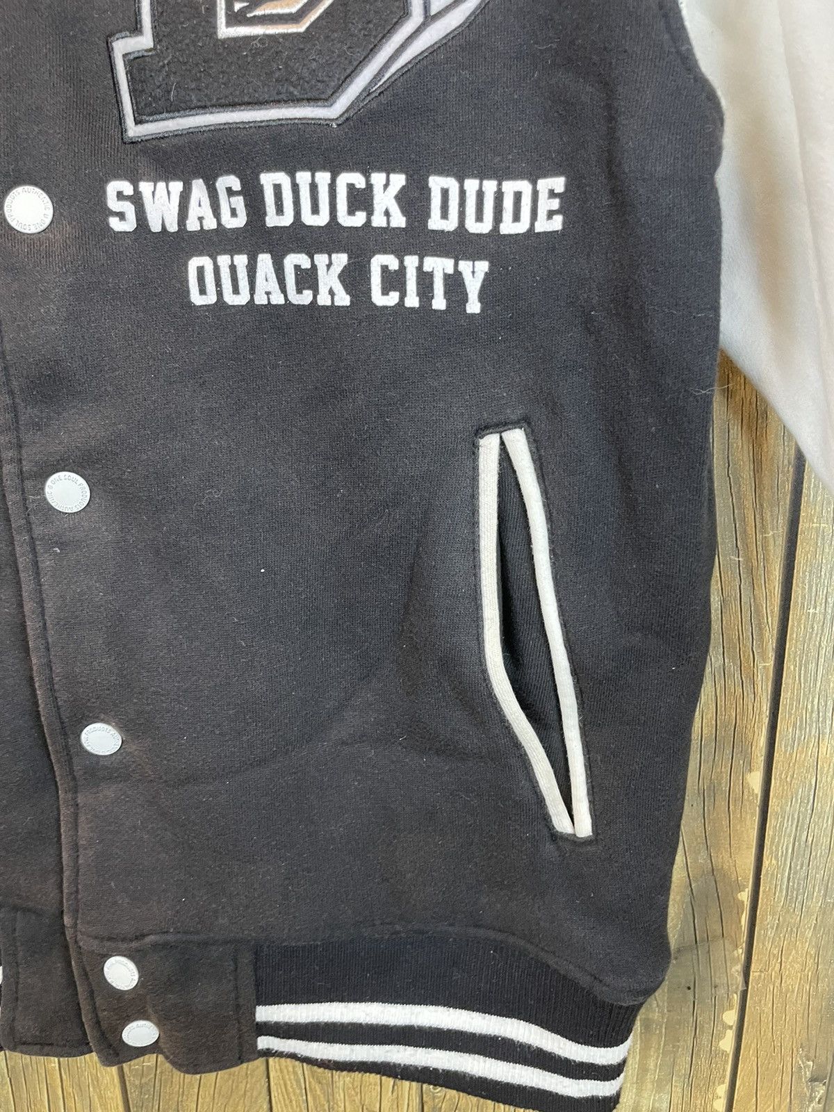 Vintage Rare B One Soul Duck Dude Varsity Jacket Size US M / EU 48-50 / 2 - 4 Thumbnail
