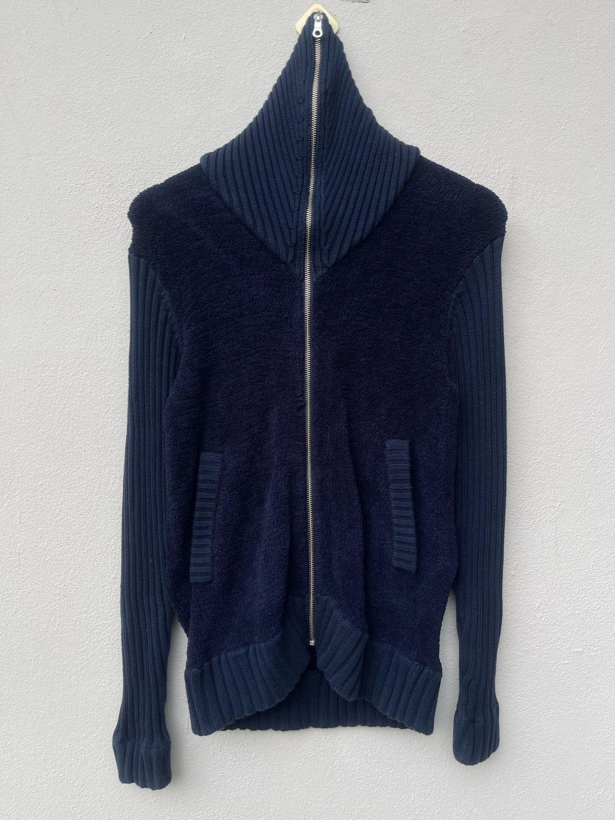 Designer × Japanese Brand × Takeo Kikuchi Takeo Kikuchi Knit Full Zipper Hoodie Jacket Size XS / US 0-2 / IT 36-38 - 1 Thumbnail