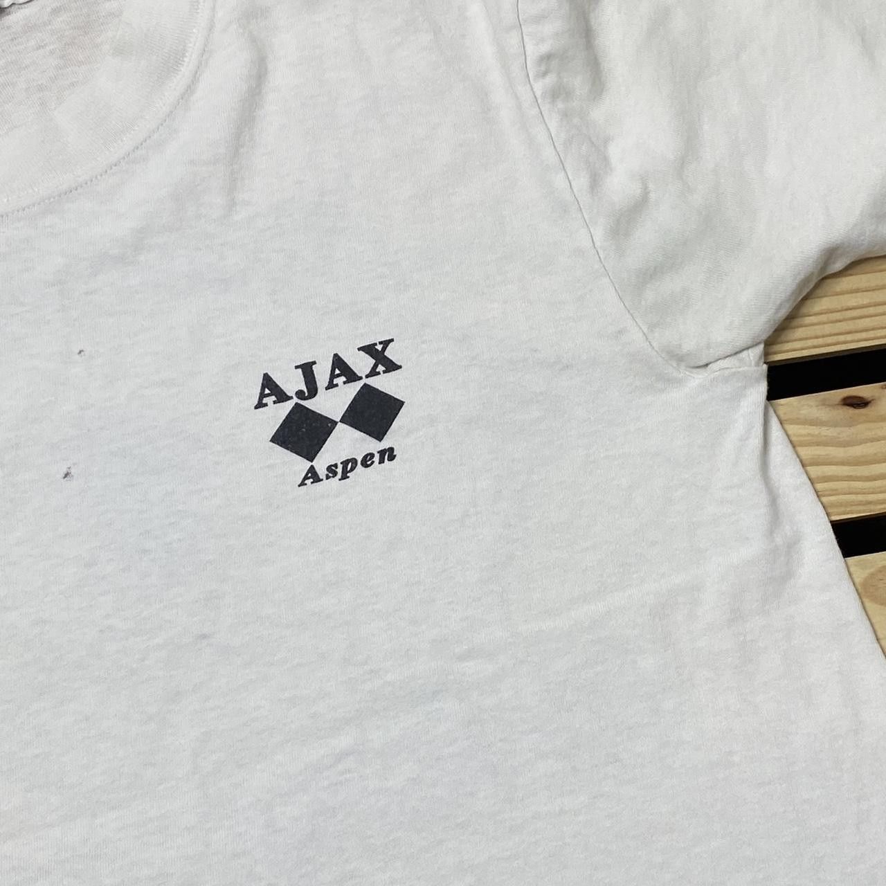 Soffe Vintage Aspen, CO White Thrashed Ski Tee Size Medium Size US M / EU 48-50 / 2 - 4 Thumbnail