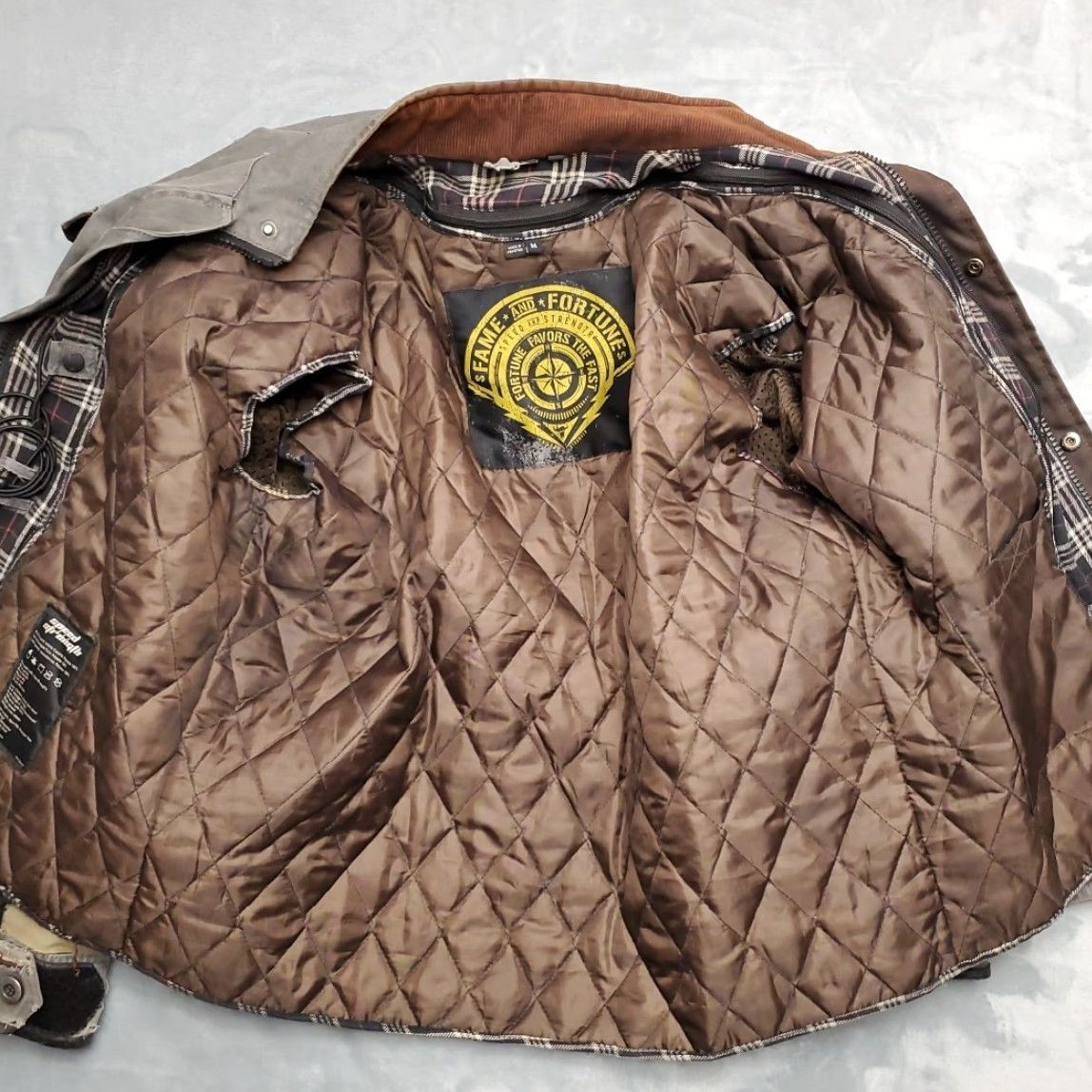 Speedo Speed Strength Jacket Mens Medium Quilted Padded Moto Fame Fortune Distressed Size US M / EU 48-50 / 2 - 7 Thumbnail