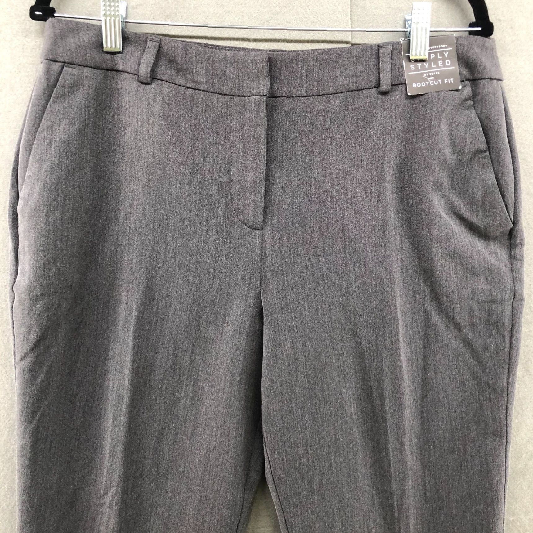 Sears Sears Dress Pants Gray High Rise Bootcut Womens 10 Polyester Blend Workwear Formal Clothing Pants Size 32" / US 10 / IT 46 - 3 Thumbnail
