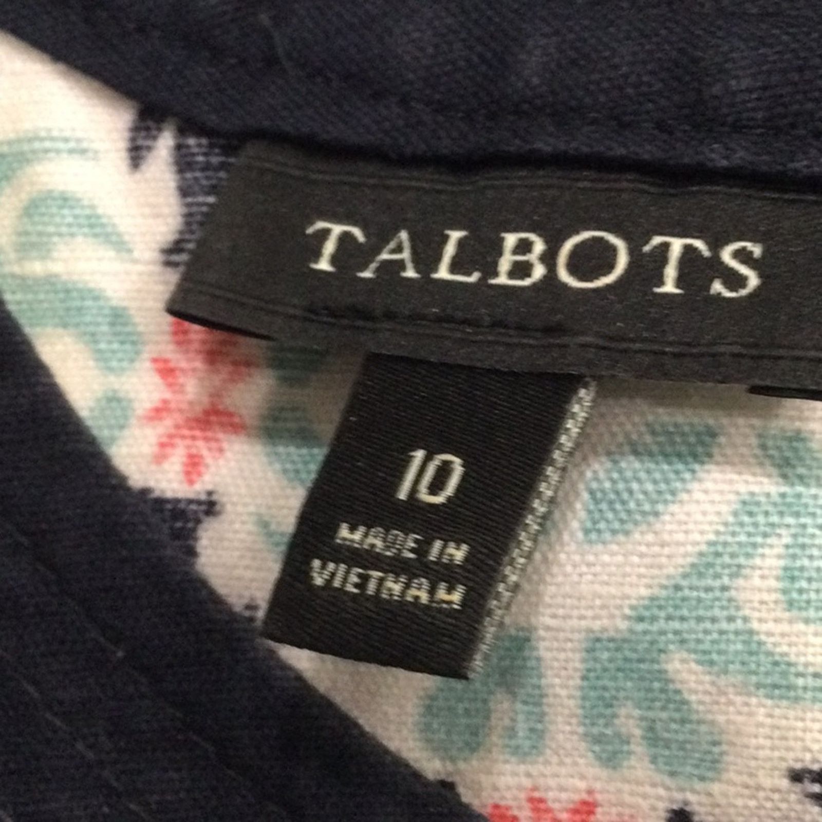 Other Talbots Blue/floral Zipper Back Side Pockets Dress Size 10 Size L / US 10 / IT 46 - 13 Thumbnail