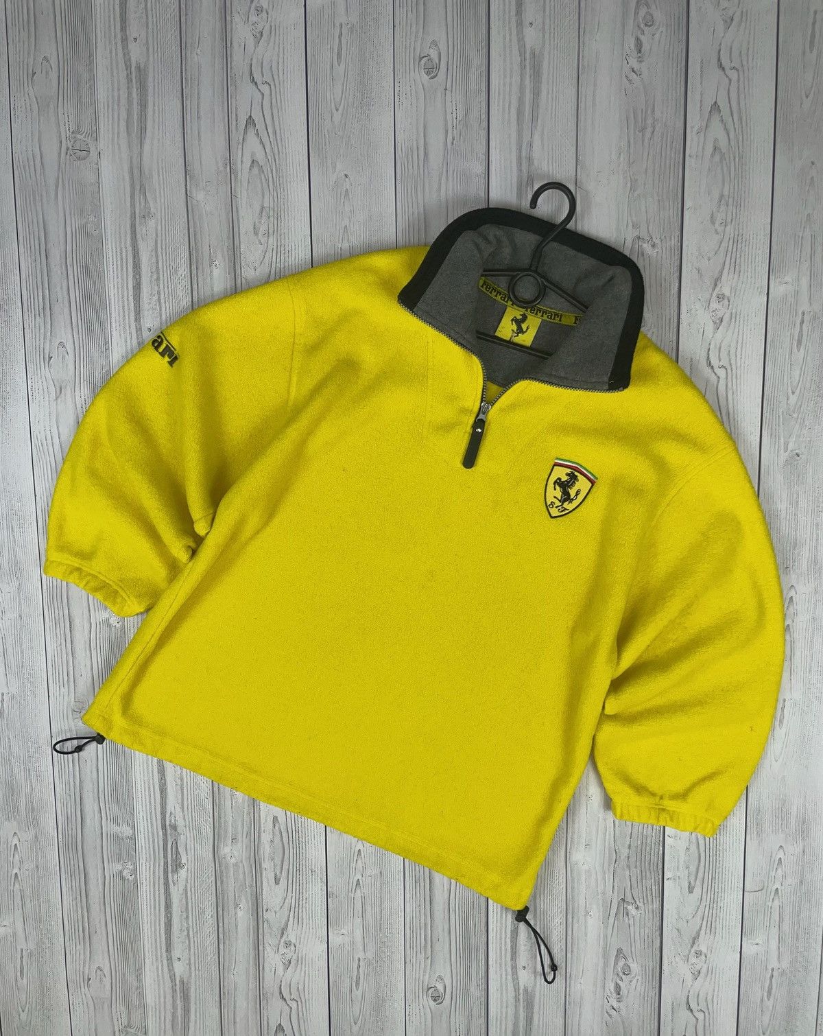 Ferrari Vintage Ferrari yellow fleece jacket racing logo rare size L Size US L / EU 52-54 / 3 - 1 Thumbnail