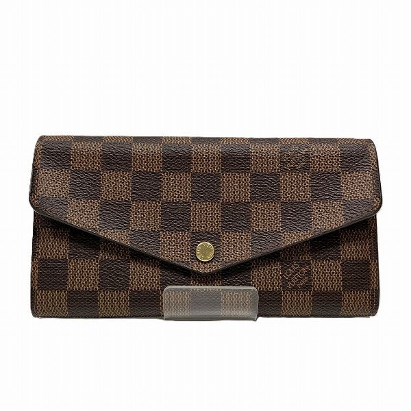 Louis Vuitton Louis Vuitton Louis Vuitton Damier Portefeuille Sarah Long Wallet N63209 Canvas Long Wallet N63209 in Great Condition Size ONE SIZE - 1 Thumbnail