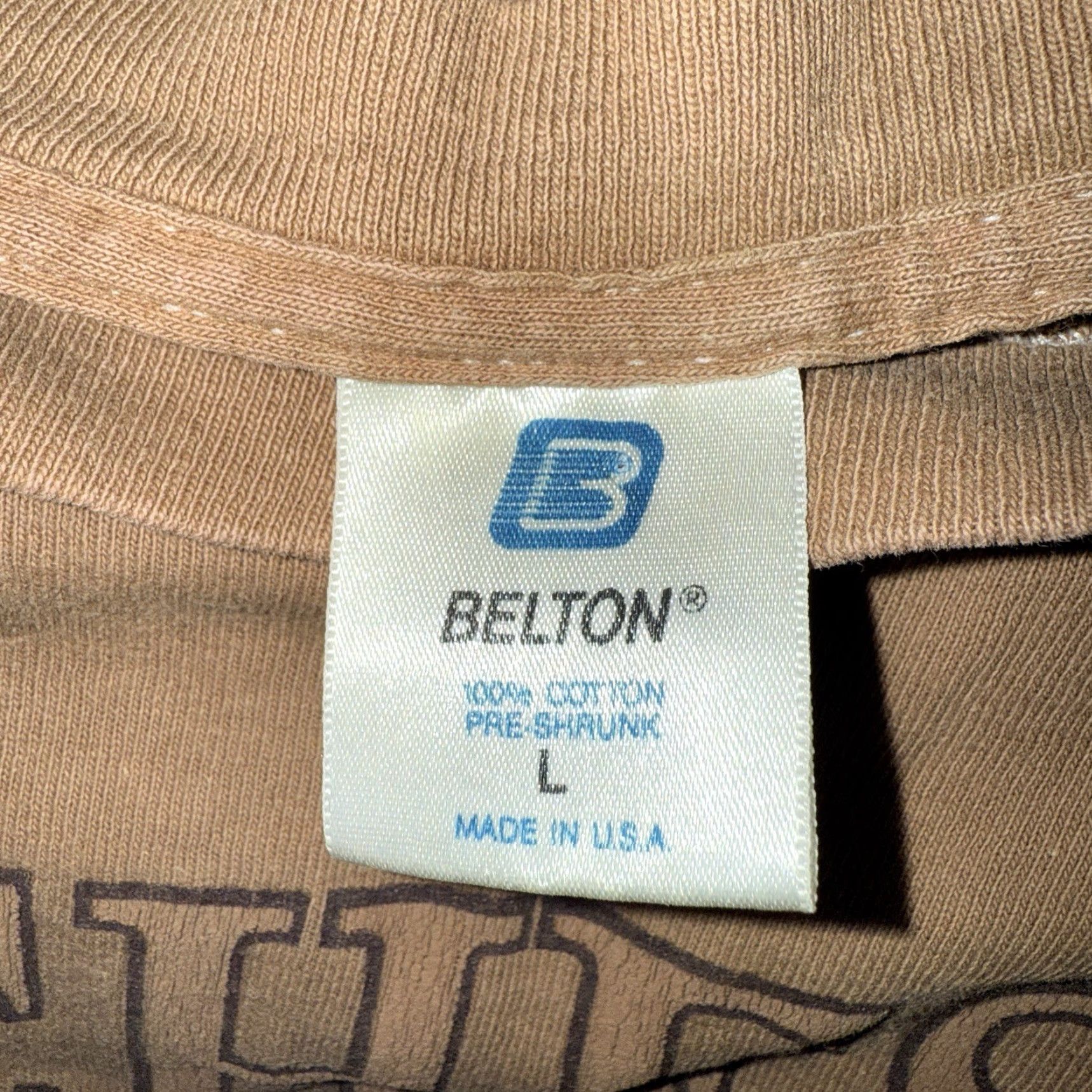 Vintage VINTAGE Belton Winchester Mystery Graphic Tee Shirt USA Large Brown Single Stitch Mens Size US L / EU 52-54 / 3 - 4 Thumbnail