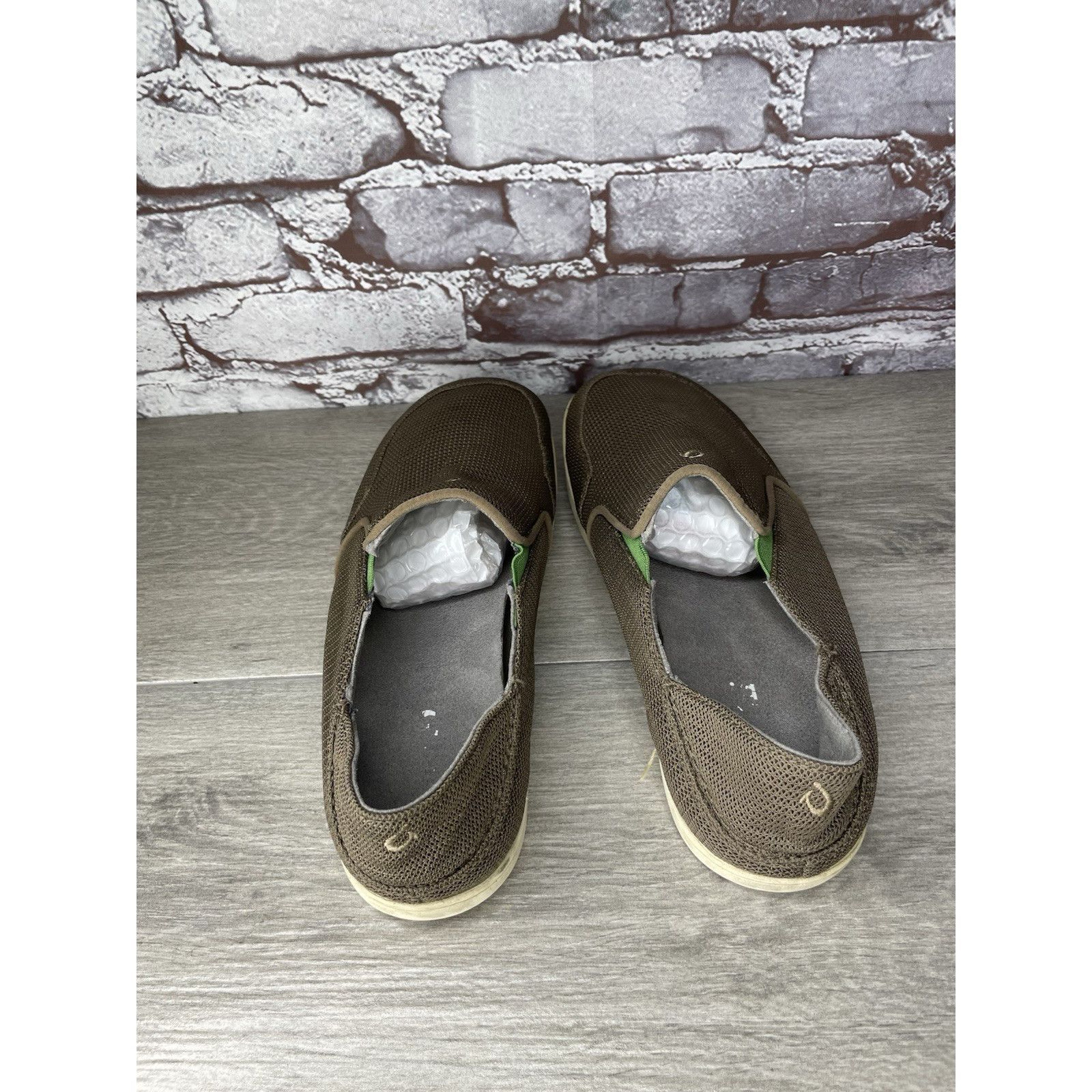 Olukai OluKai Brown Nohea Mesh Slip On Loafers Casual Beach Shoes M Size US 8.5 / EU 41-42 - 13 Thumbnail