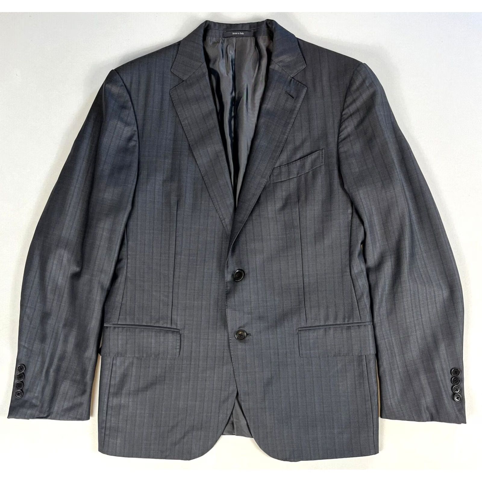 Ermenegildo Zegna VINTAGE Ermenegildo Zegna Trofeo Sport Coat Jacket Check US 42R Gray Mens Wool 100% Regular Single-Breasted Two-Button Size US XS / EU 42 / 0 - 2 Thumbnail