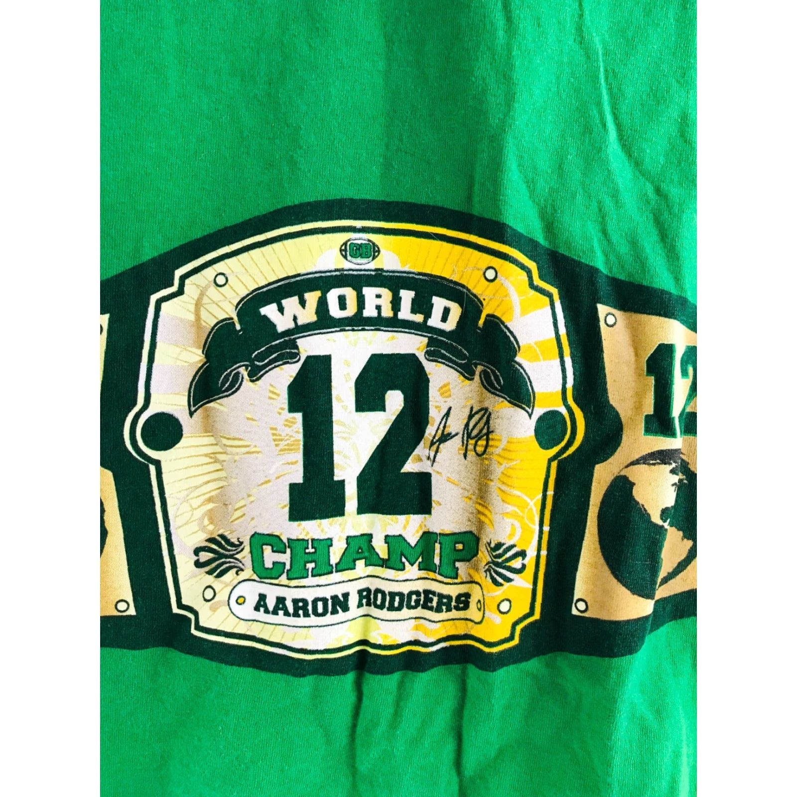 Vintage Alstyle Shirt Men's M Green Rodgers World Champ Belt "There can only be one" Shirt Mens M Green Rodgers World Champ Belt There can only be one Size US M / EU 48-50 / 2 - 3 Thumbnail