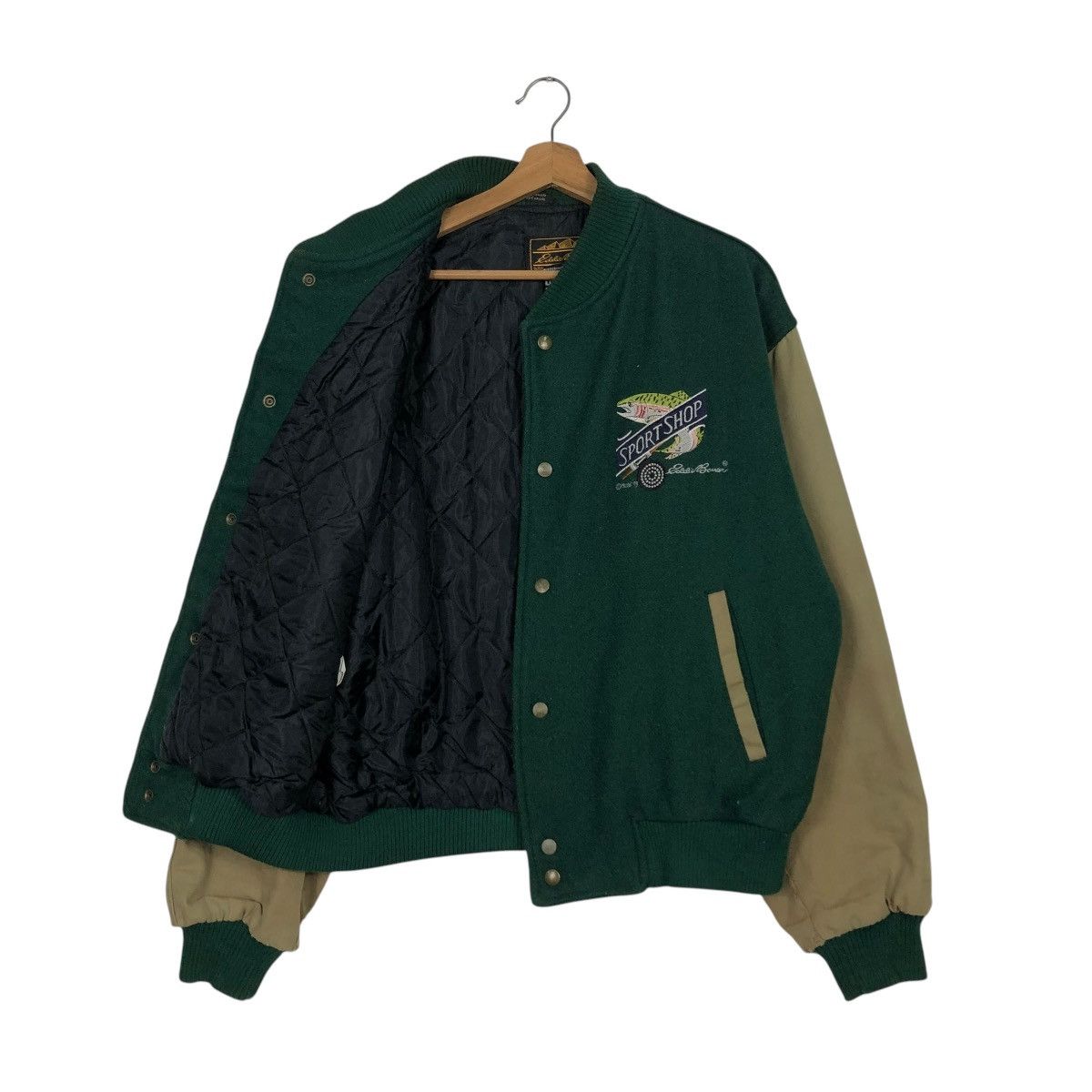 Eddie Bauer 🔥VINTAGE BOMBER JACKET EDDIE BAUER SEATTLE USA BIG LOGO Size US M / EU 48-50 / 2 - 13 Thumbnail